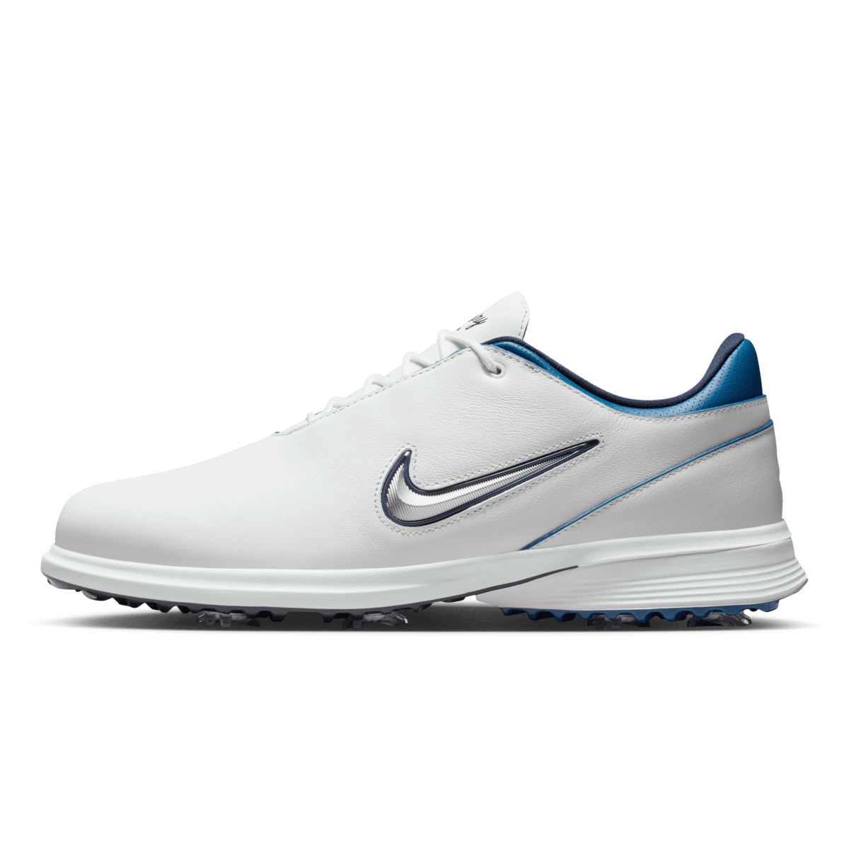 Nike Victory Tour 4 Golf Shoe - Summit White / Metallic Silver / Court Blue (OWN USE) - Nike Golf