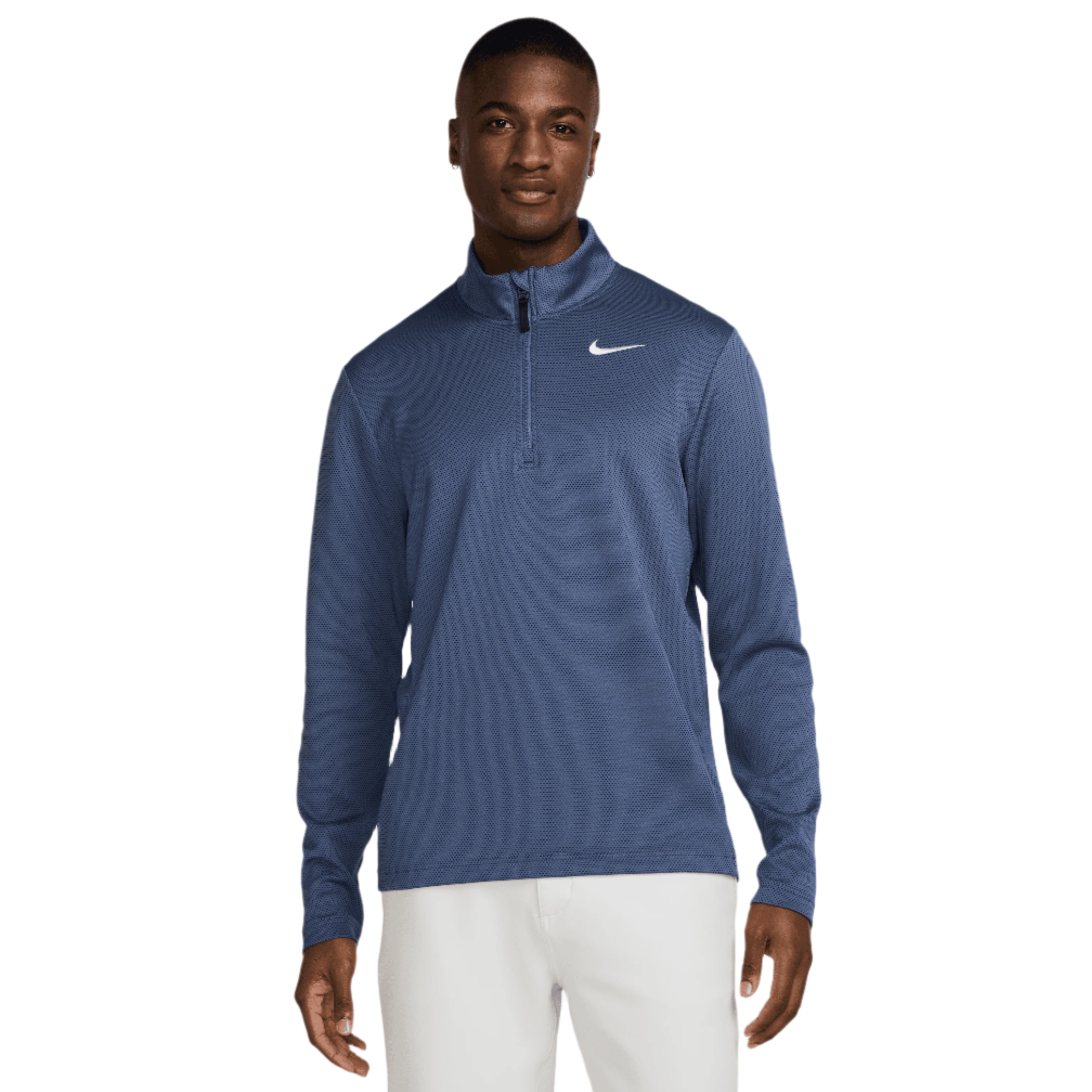 Nike Therma Flex 1/2 Zip Mens Golf Pullover - Diffused Blue / Obsidian / White