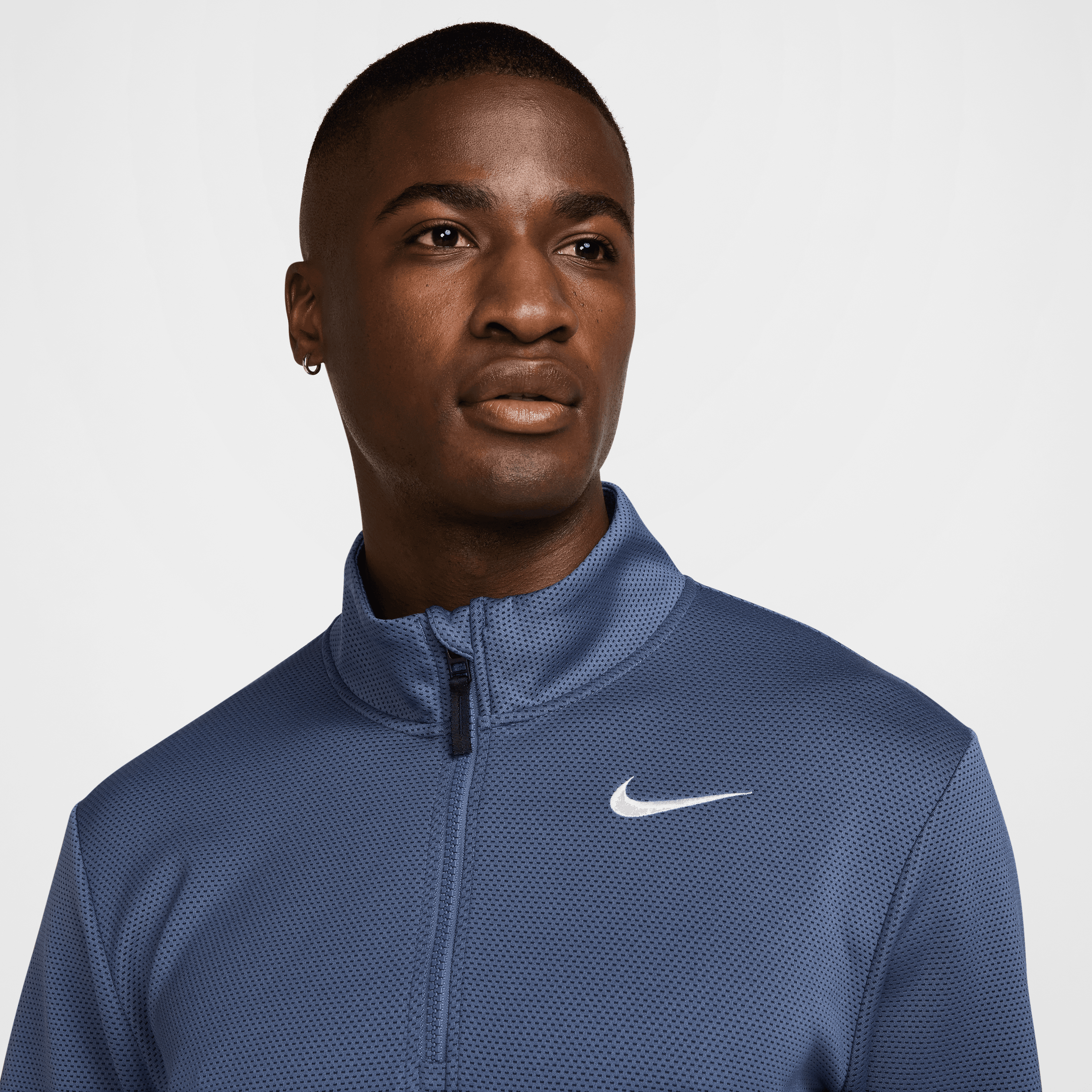 Nike Therma Flex 1/2 Zip Mens Golf Pullover - Diffused Blue / Obsidian / White