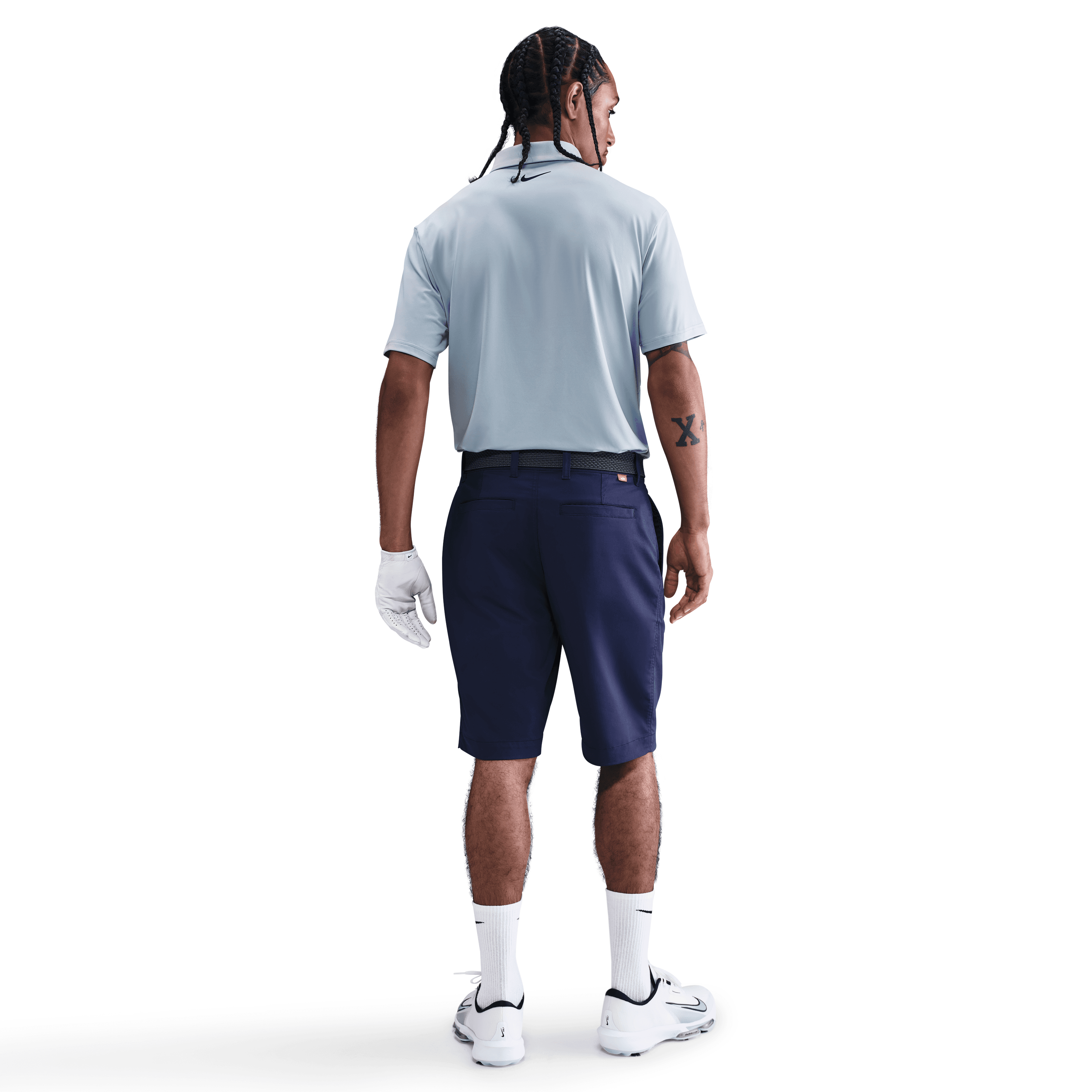 Nike Dri Fit Tour Solid Polo - Light Armoury Blue / Black