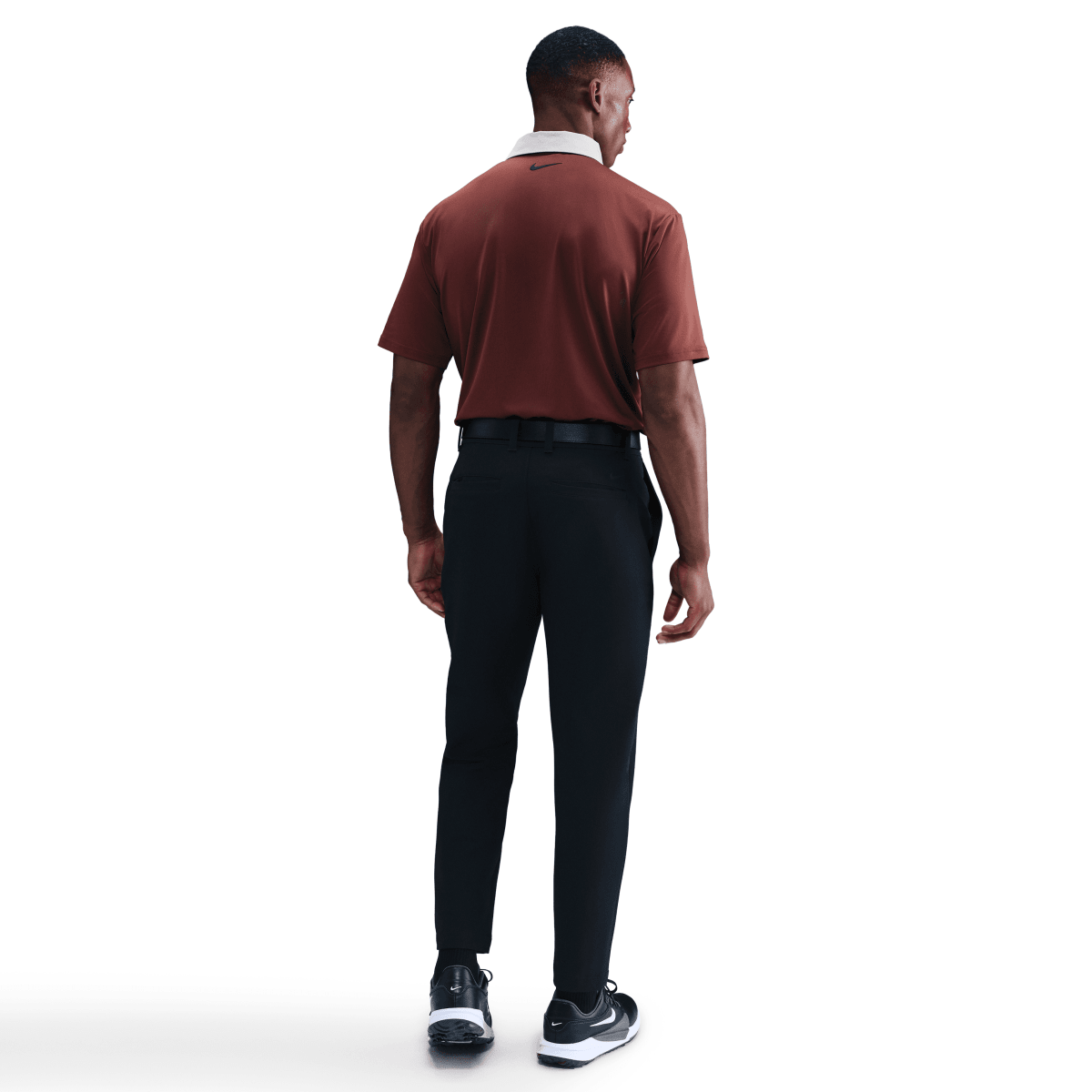 Nike Dri Fit Contrast Mens Golf Polo Shirt - Dark Pony / College Grey - Nike Golf