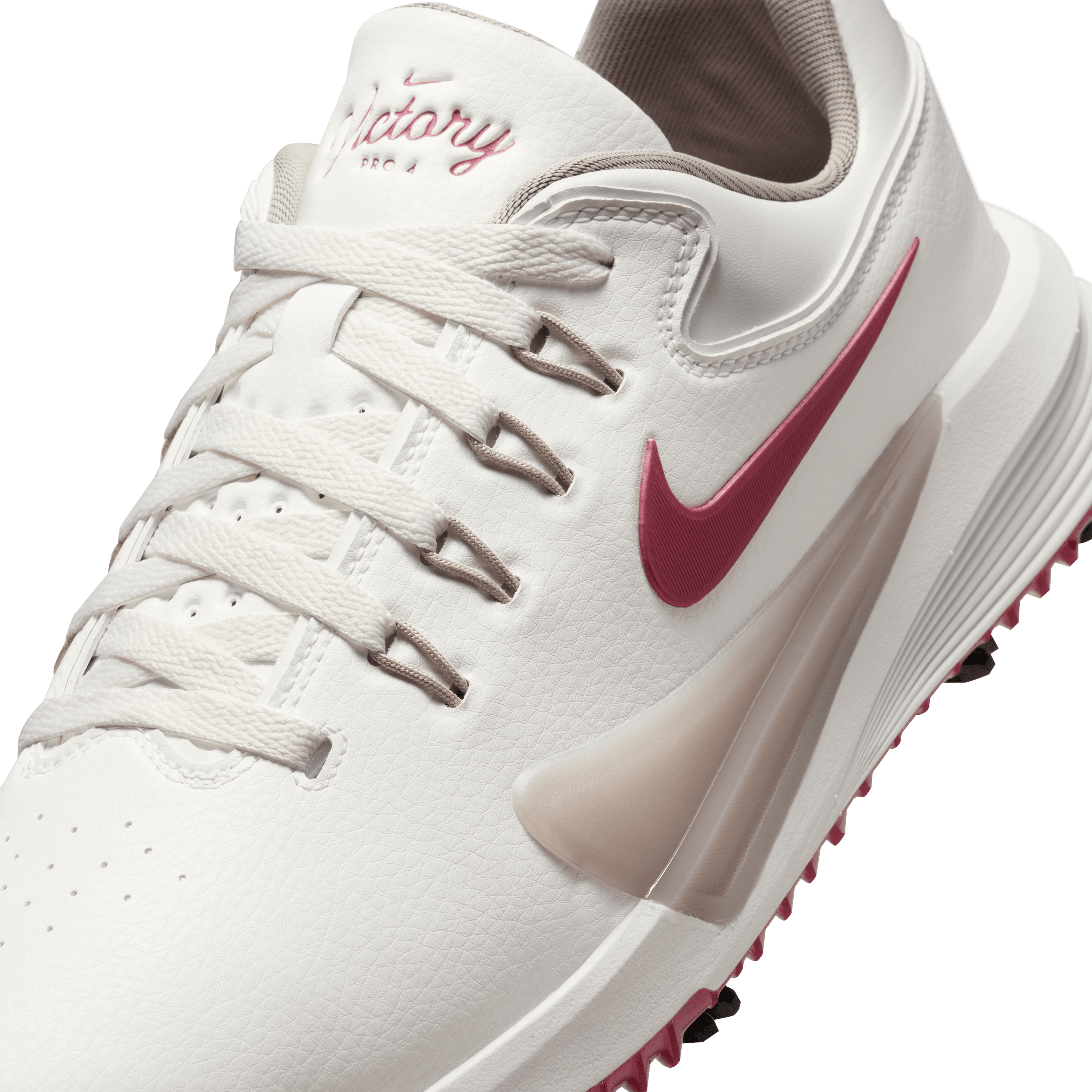 Nike Victory Pro 4 Golf Shoe - Summit White / Team Red