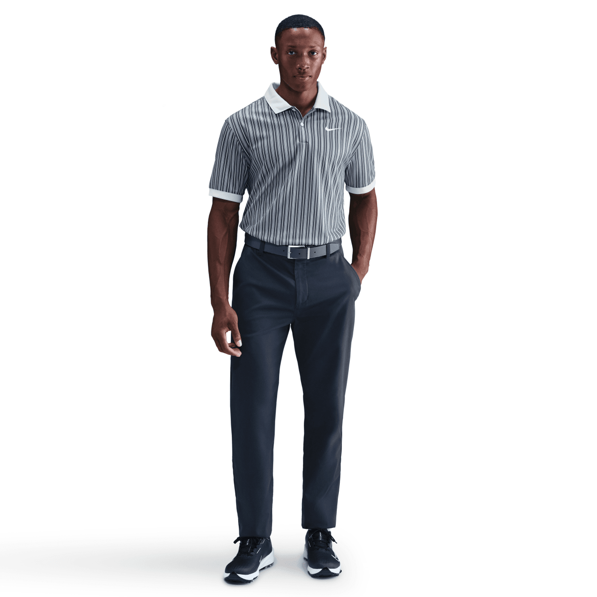 Nike Dri - Fit Victory+ Mens Polo Shirt - Wolf Grey / White - Nike Golf