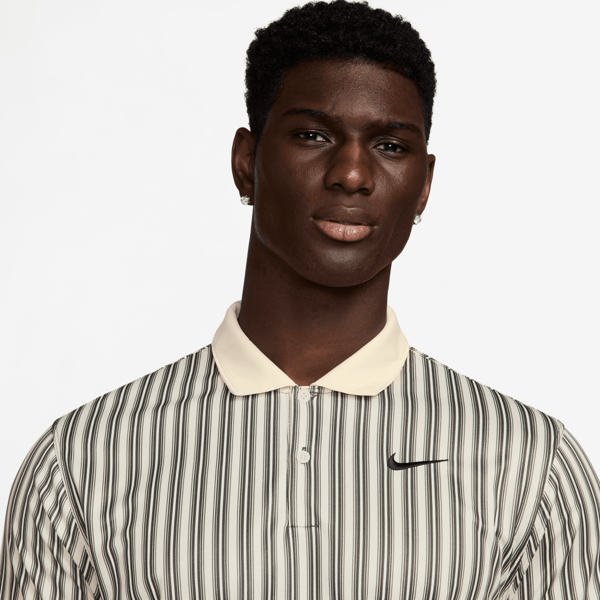 Nike Dri - Fit Victory+ Mens Polo Shirt - Light Orewood Brown/Pale Ivory/Black - Nike Golf