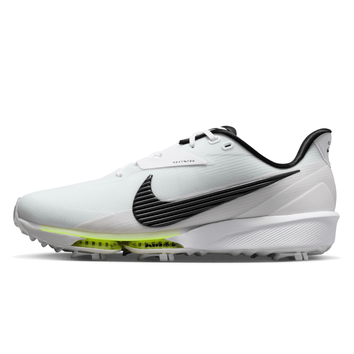 Nike Next Tour 3 golf shoes side angle white with black tick