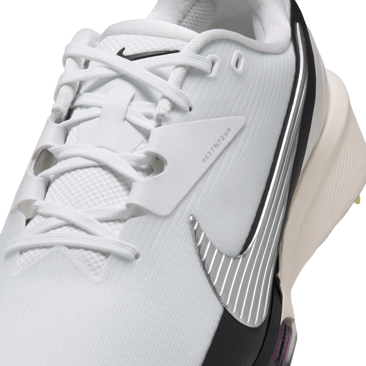 Nike Air Zoom Infinity Tour NEXT% 3 Golf Shoe - White / Action Grape - Nike Golf