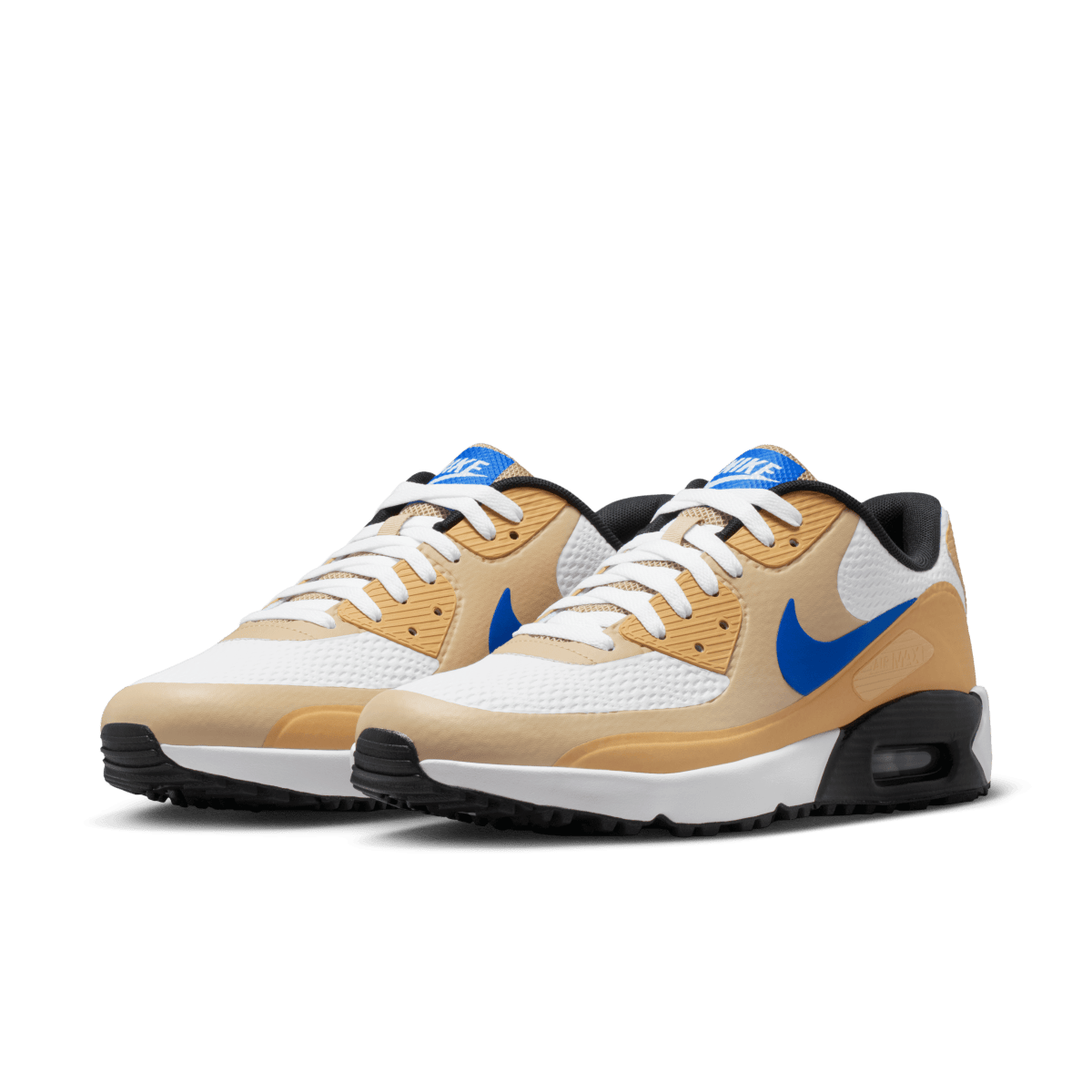 Nike Air Max 90G Spikeless Golf Shoe - White / Game Royal / Linen