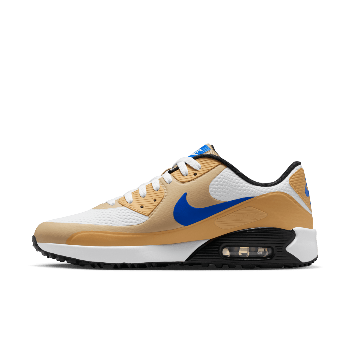 Nike Air Max 90G Spikeless Golf Shoe - White / Game Royal / Linen - Nike Golf