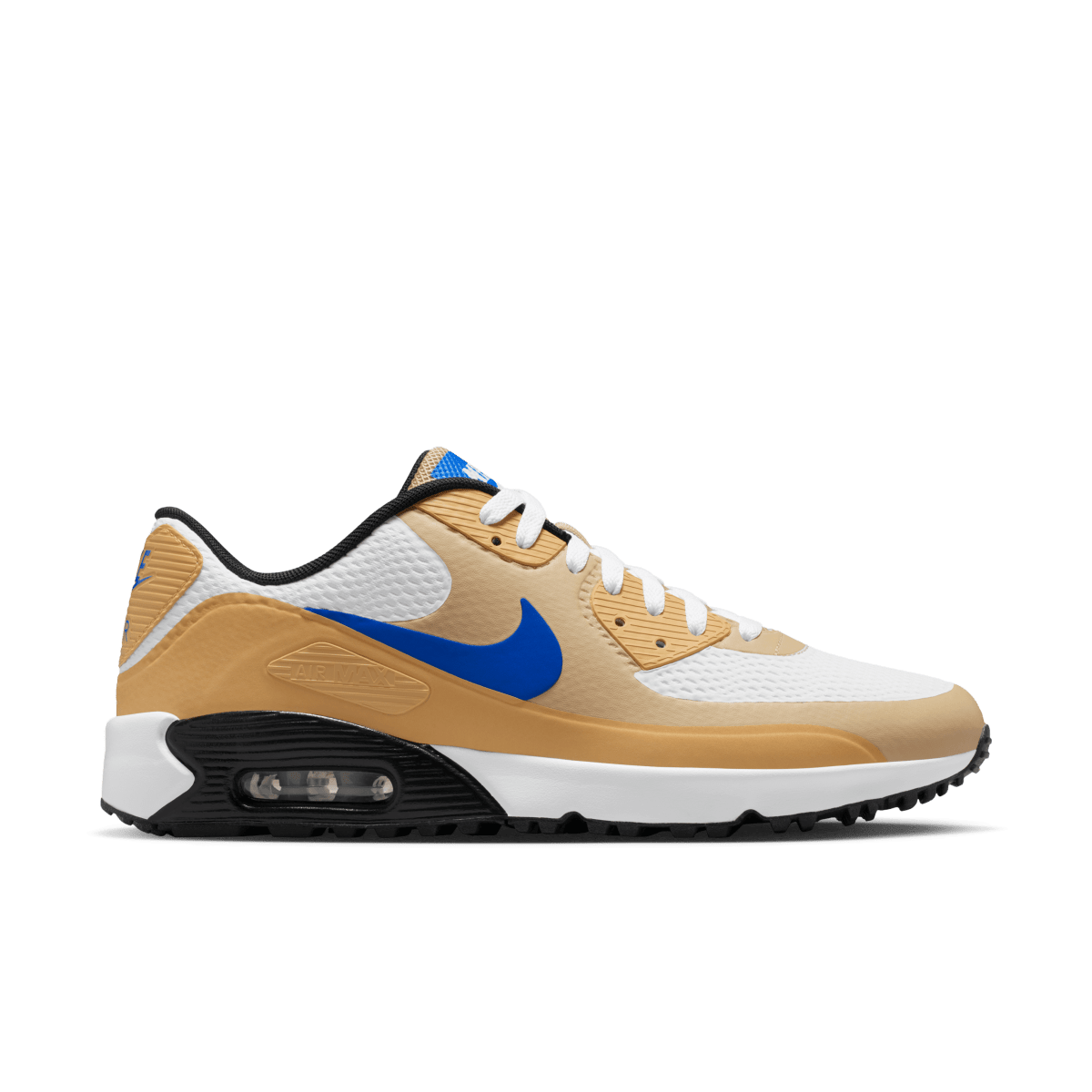Nike Air Max 90G Spikeless Golf Shoe - White / Game Royal / Linen - Nike Golf
