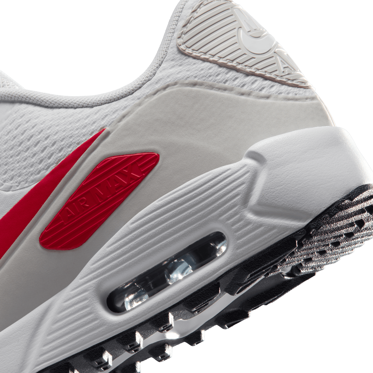 Nike Air Max 90G Spikeless Golf Shoe - White / Fire Red / Light Orewood Brown - Nike Golf