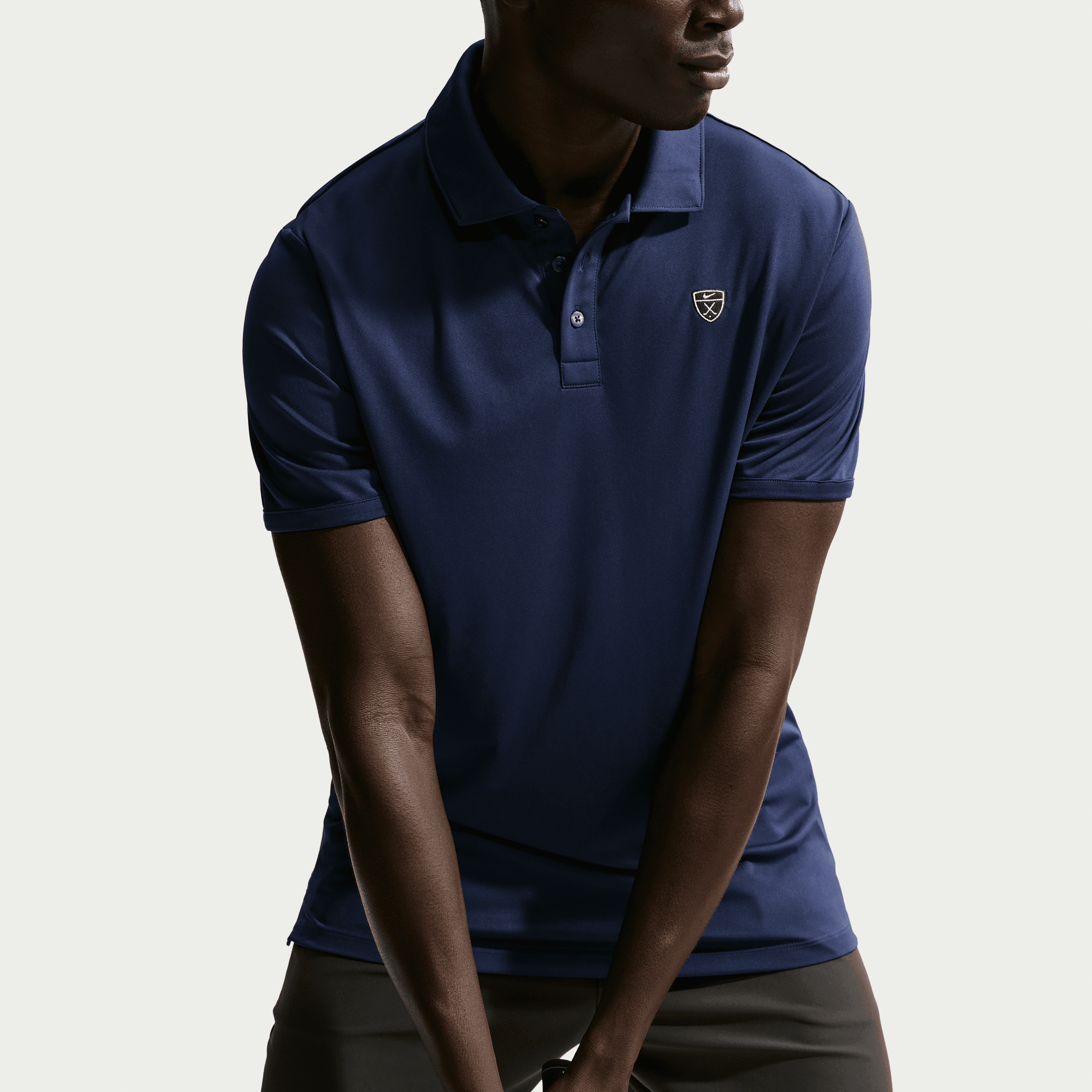 Nike Dri-Fit Par 5 Solid Mens Golf Polo Shirt