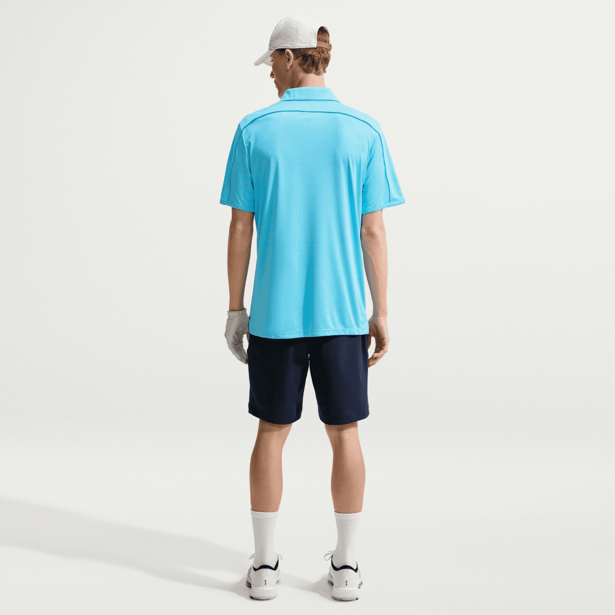 Nike Dri-Fit Par 5 Solid Mens Golf Polo Shirt - Blue - Nike Golf