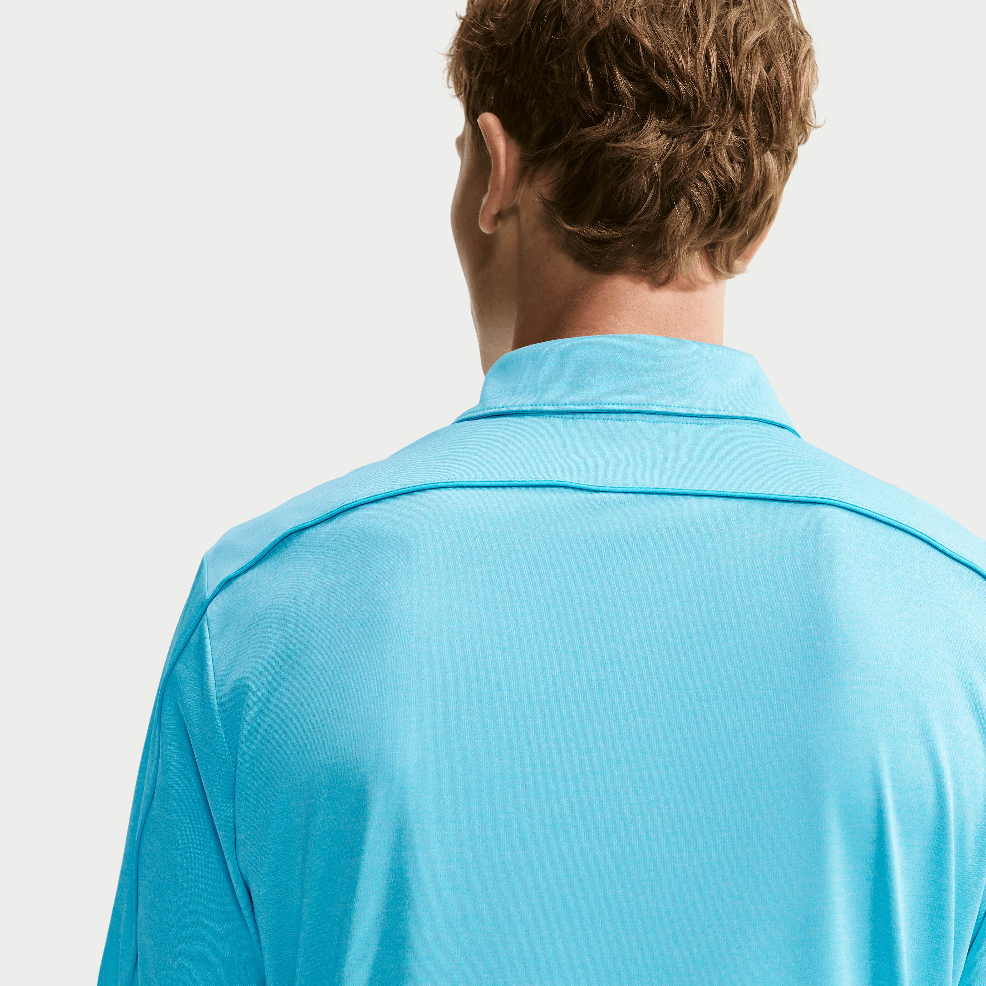 Nike Dri-Fit Par 5 Solid Mens Golf Polo Shirt - Blue