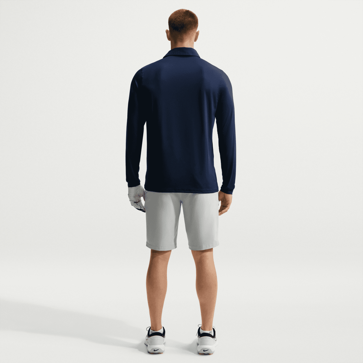 Nike Dri-FIT Velocity Men's Long Sleeve Golf Polo - College Navy - Nike Golf