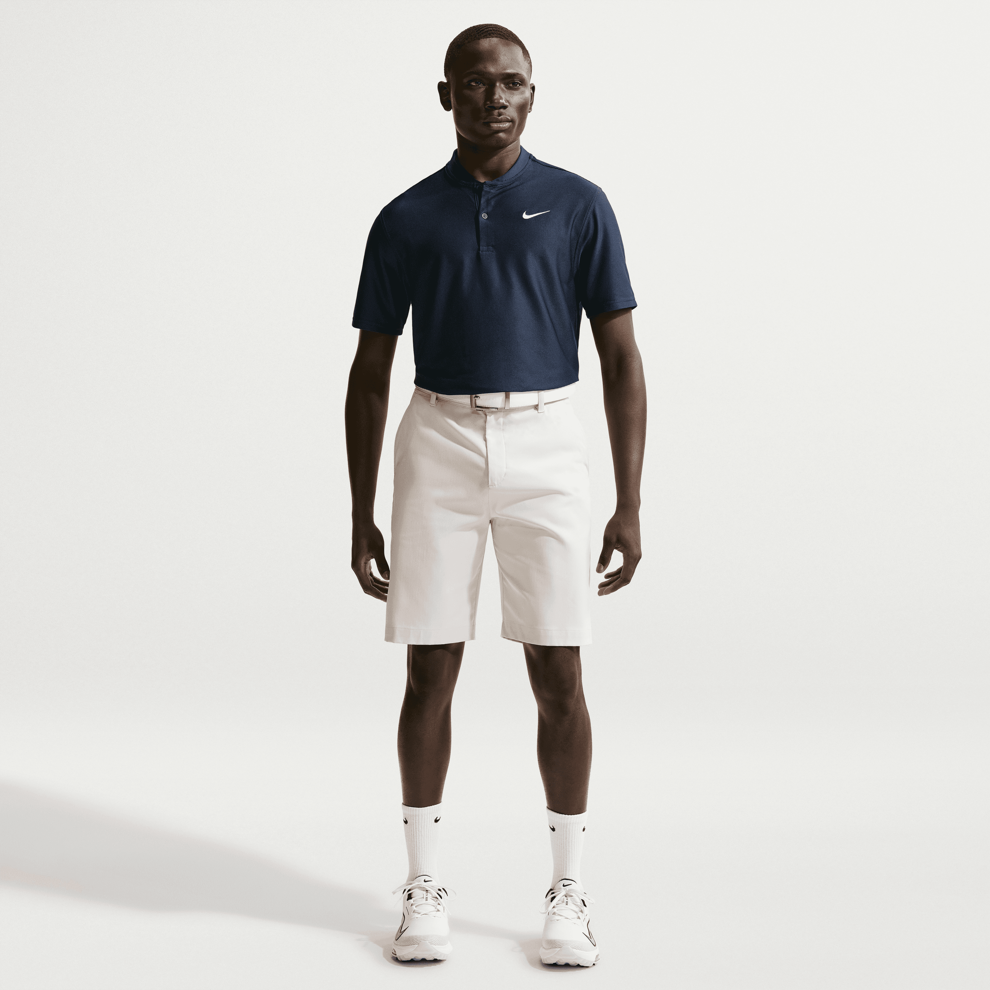 Nike Dri-Fit Velocity Blade Mens Golf Polo Shirt - Navy