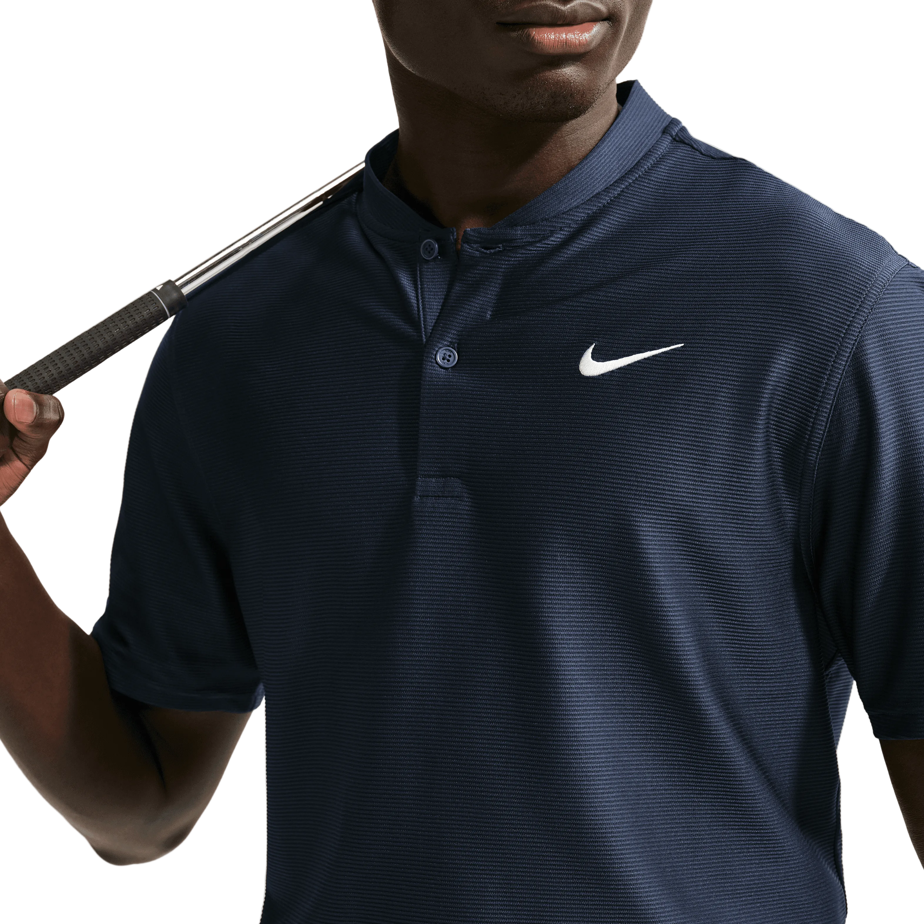 Nike Dri-Fit Velocity Blade Mens Golf Polo Shirt - Navy