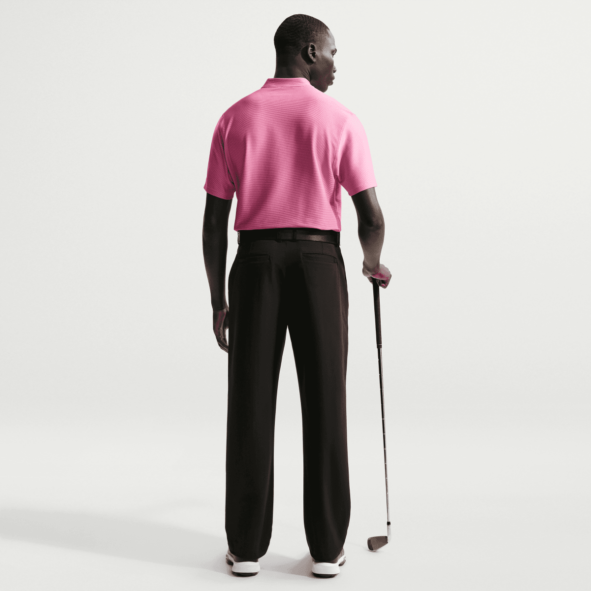 Nike Dri - Fit Velocity Blade Mens Golf Polo Shirt - Peony / Black - Nike Golf