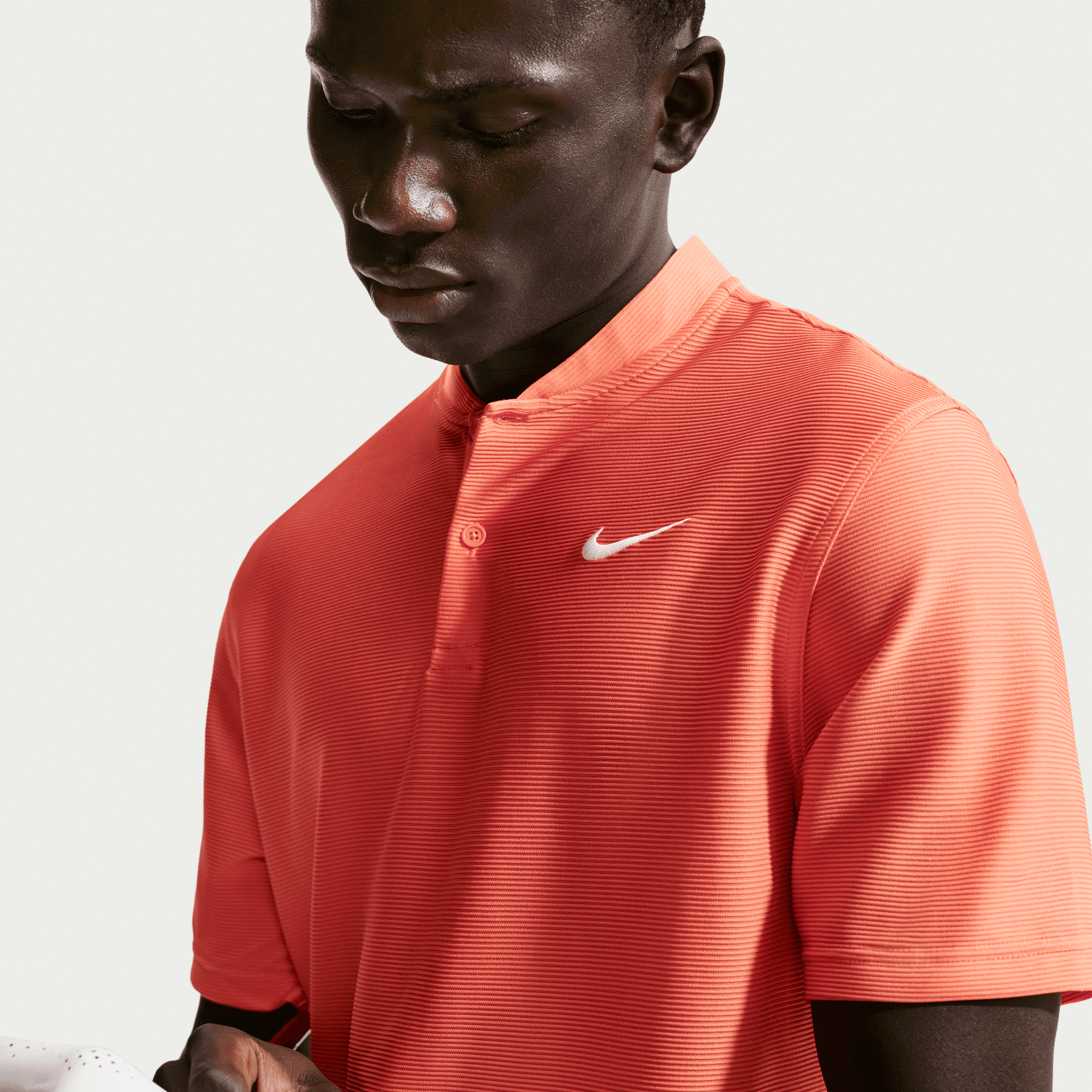 Nike Dri-Fit Velocity Blade Mens Golf Polo Shirt Turf Orange