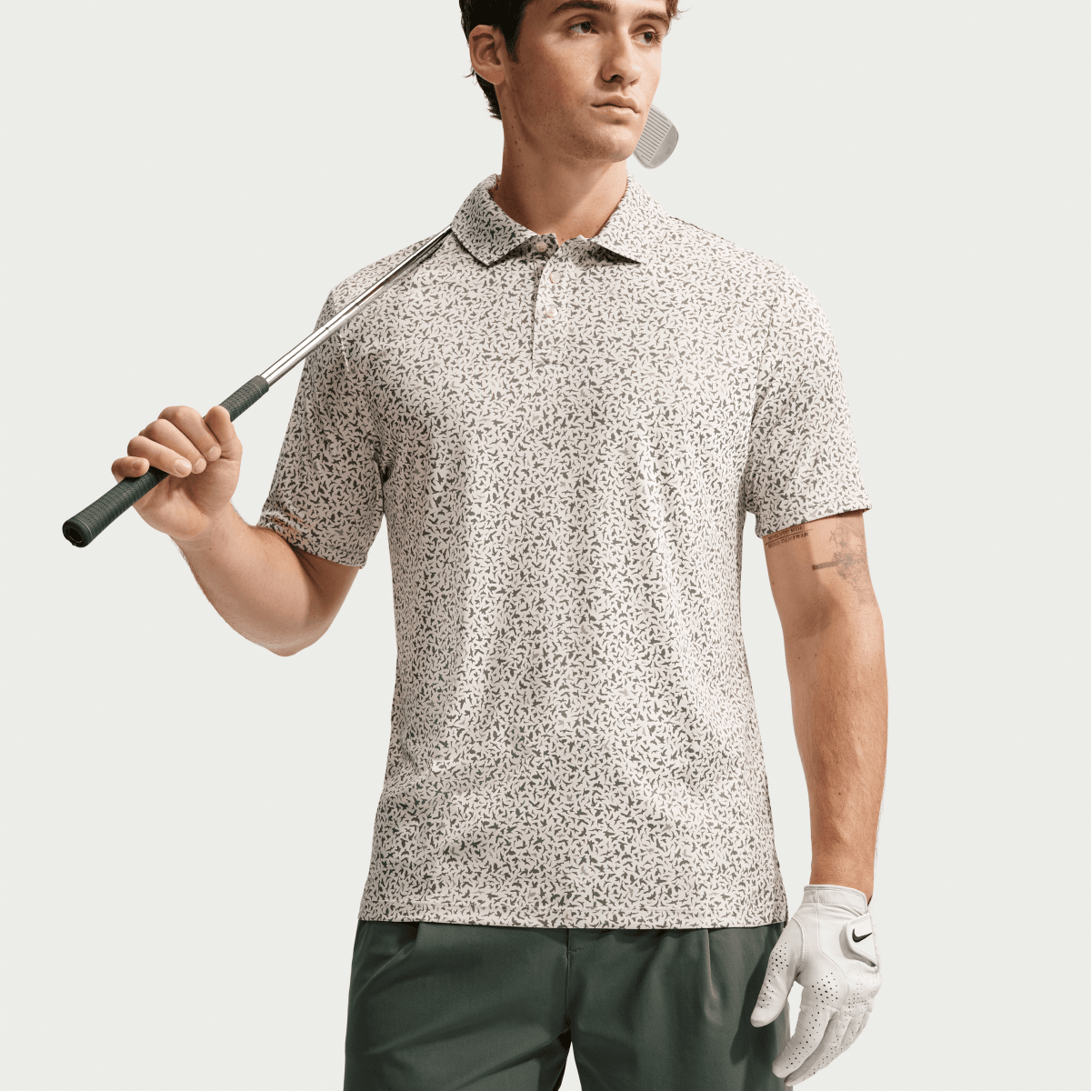 Nike Golf Par 5 Above Knee Short - Camo Green - Nike Golf