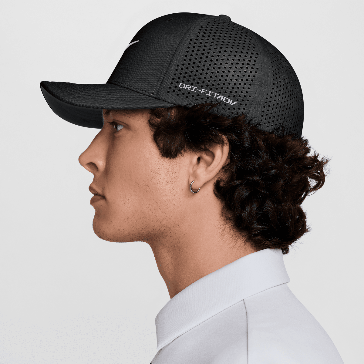 Nike Dri-FIT ADV Rise Structured SwooshFlex Cap - Black