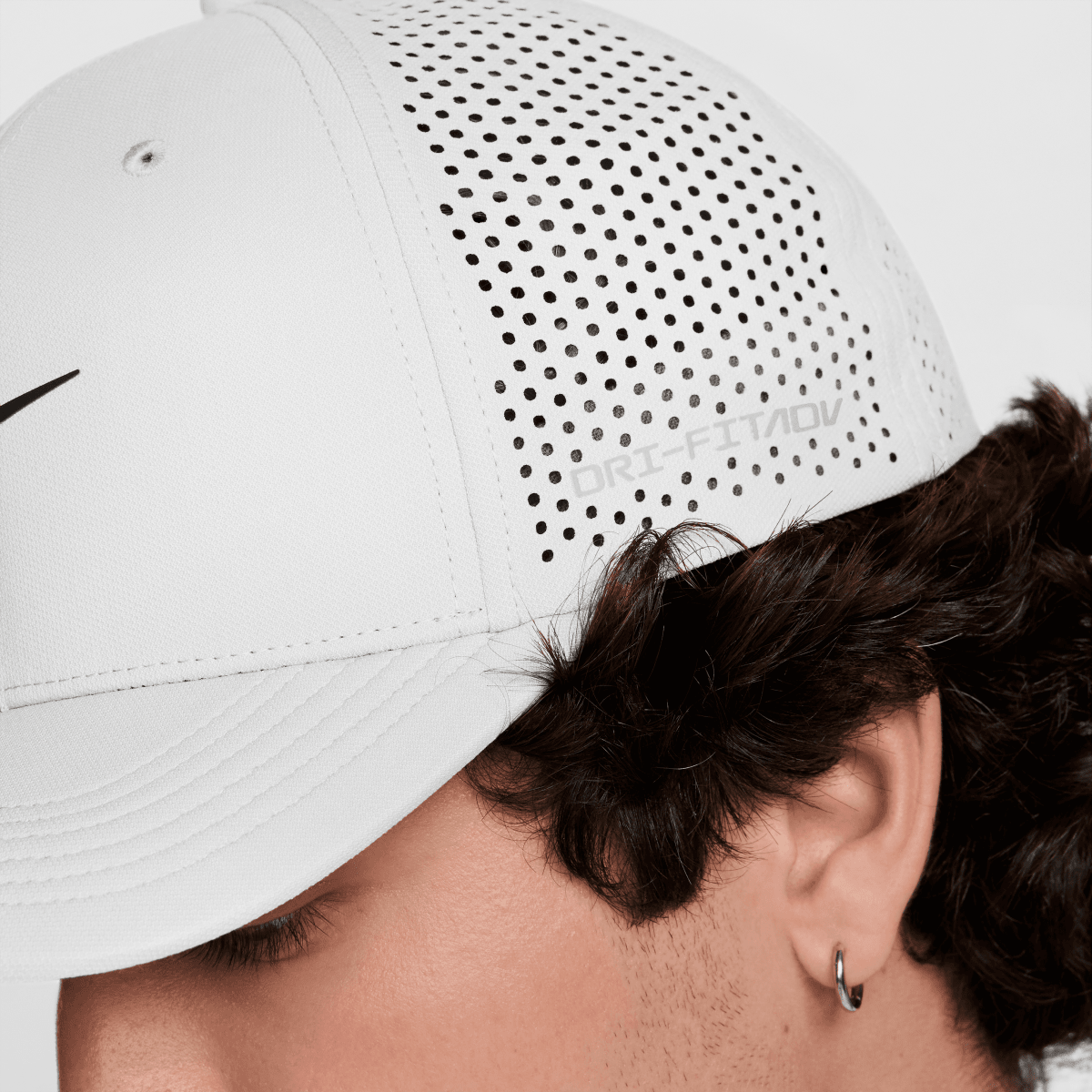 Nike Dri - FIT ADV Rise Structured SwooshFlex Cap - White - Nike Golf