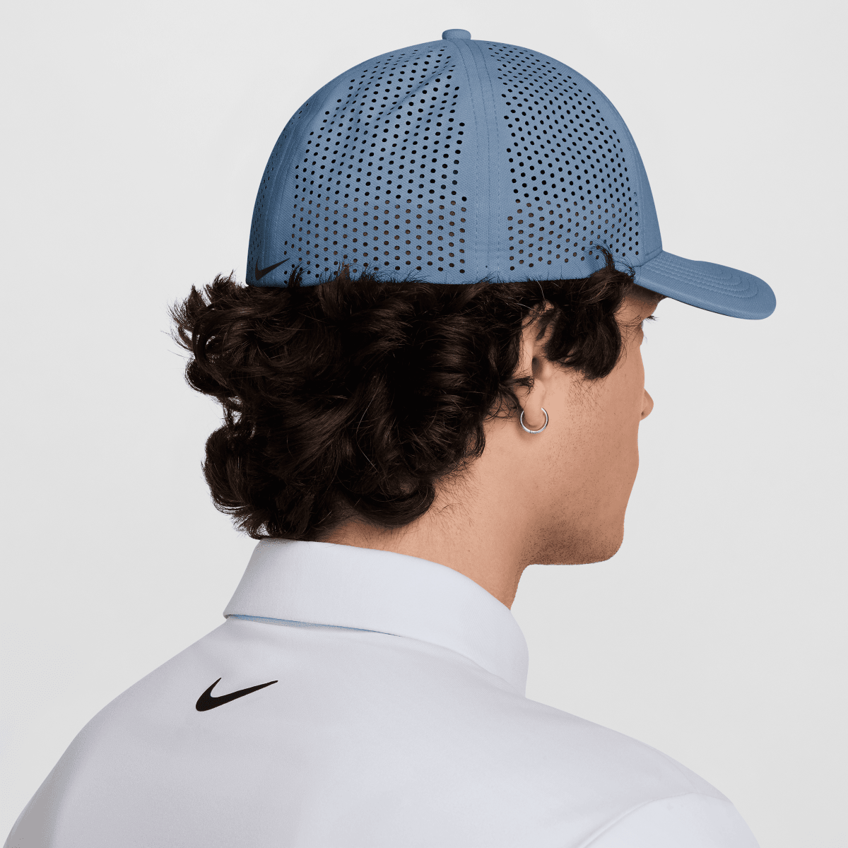 Nike Dri - FIT ADV Rise Structured SwooshFlex Cap - Blue - Nike Golf