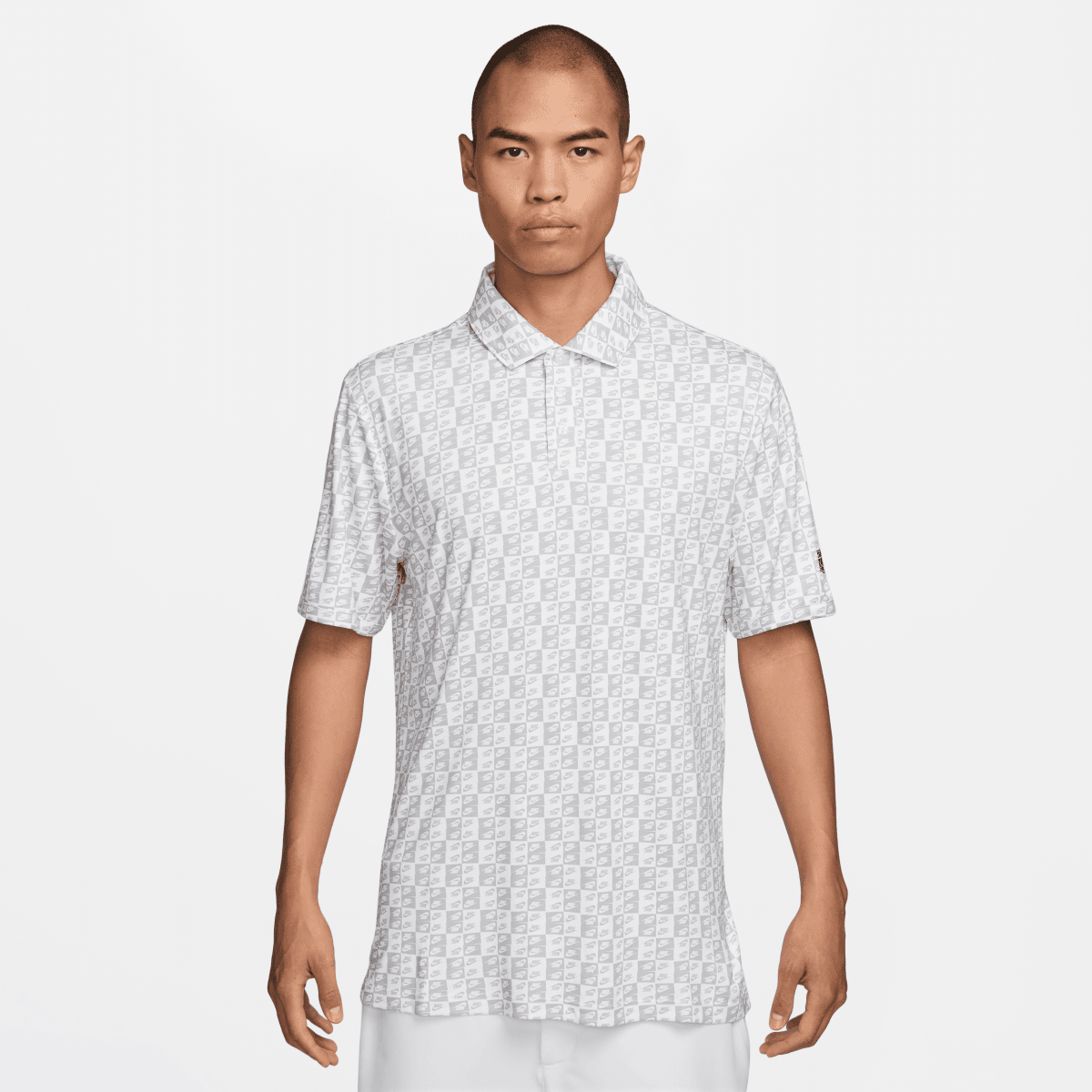Nike Dri - FIT Par 5 Icon Print Golf Polo Shirt - White - Nike Golf