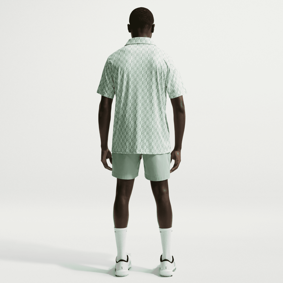 Nike Dri - FIT Par 5 Icon Print Golf Polo Shirt - Barley Green - Nike Golf