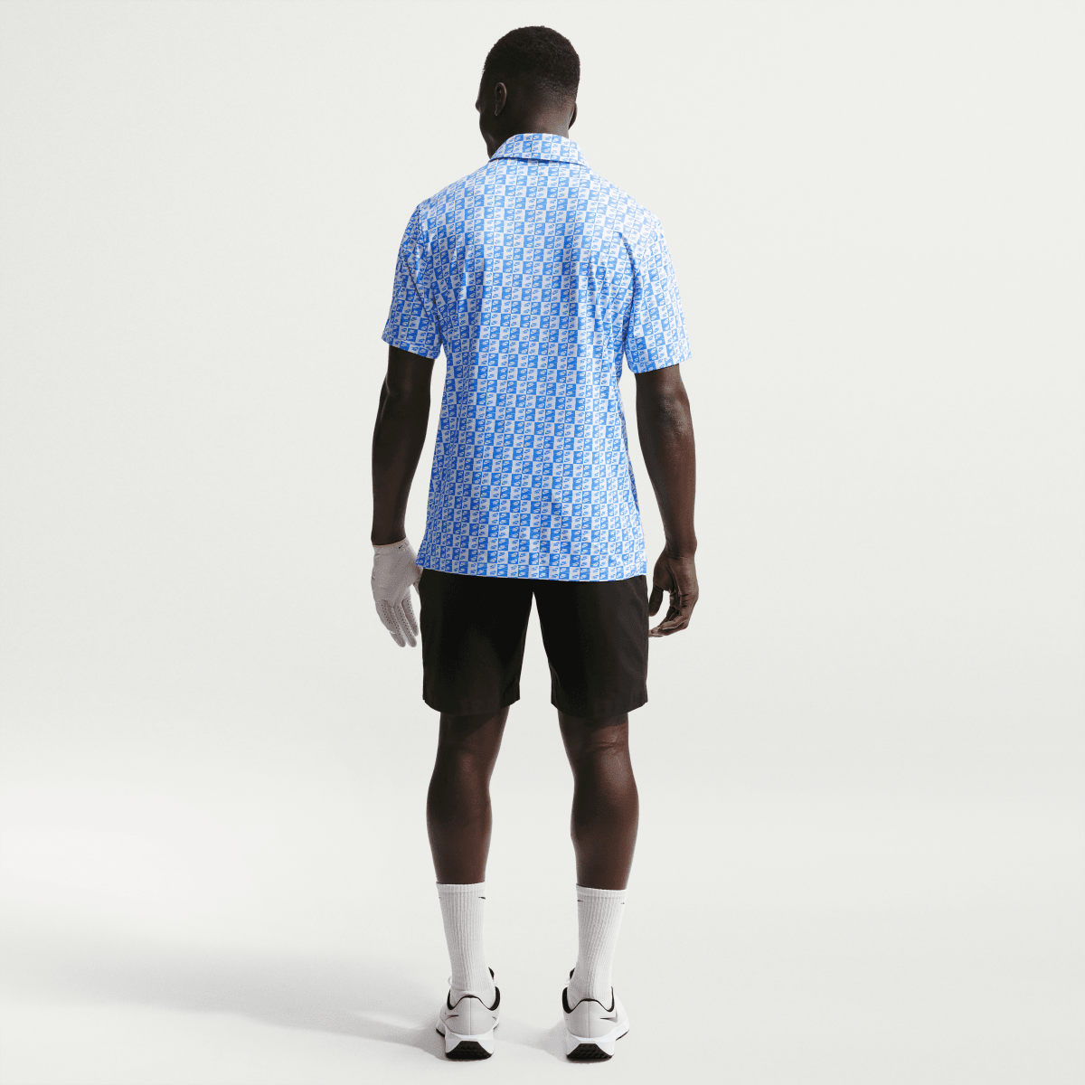Nike Dri - FIT Par 5 Icon Print Golf Polo Shirt - Pacific Blue - Nike Golf