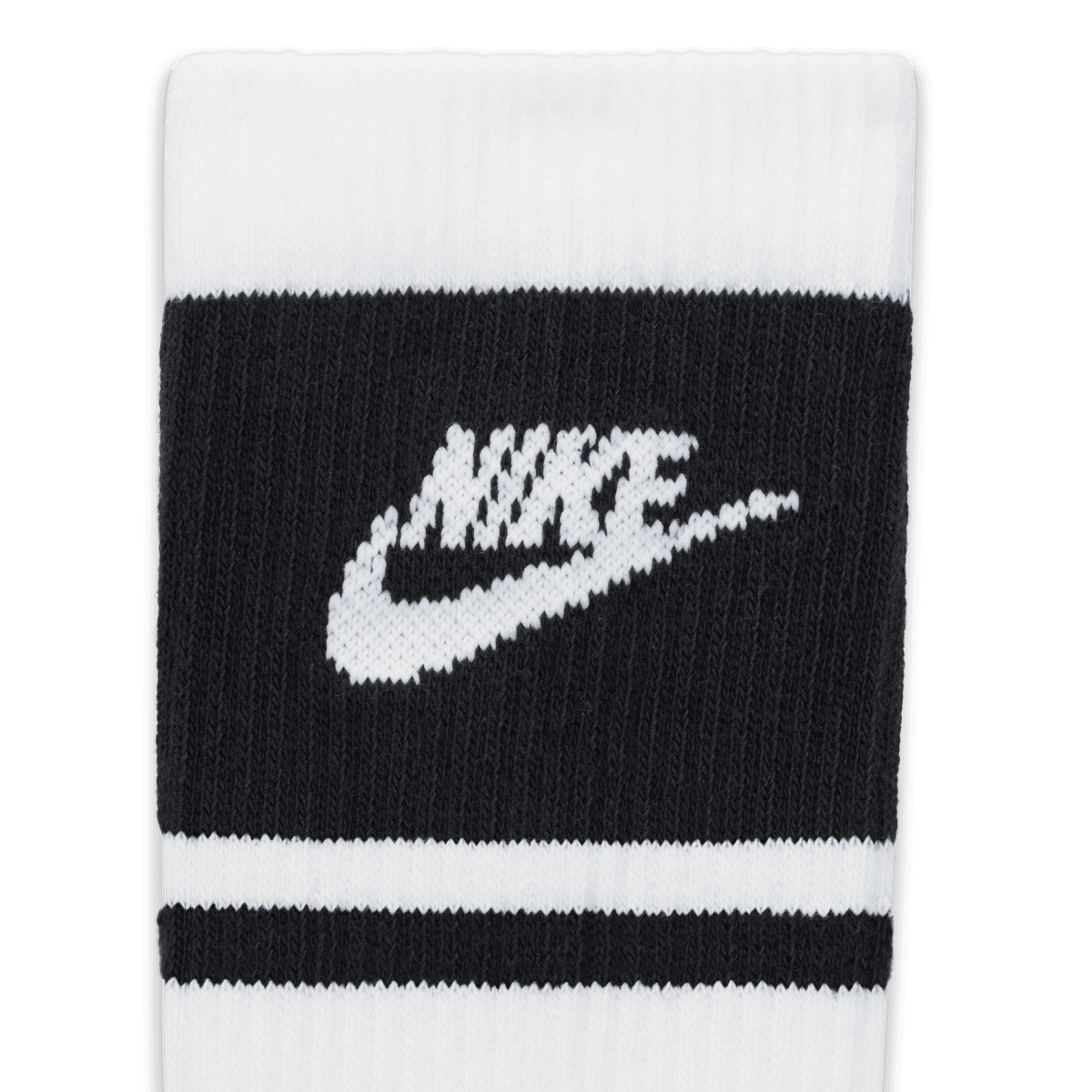 Nike Everyday Elevated Crew Socks (3 Pack) - White / Black - Nike Golf