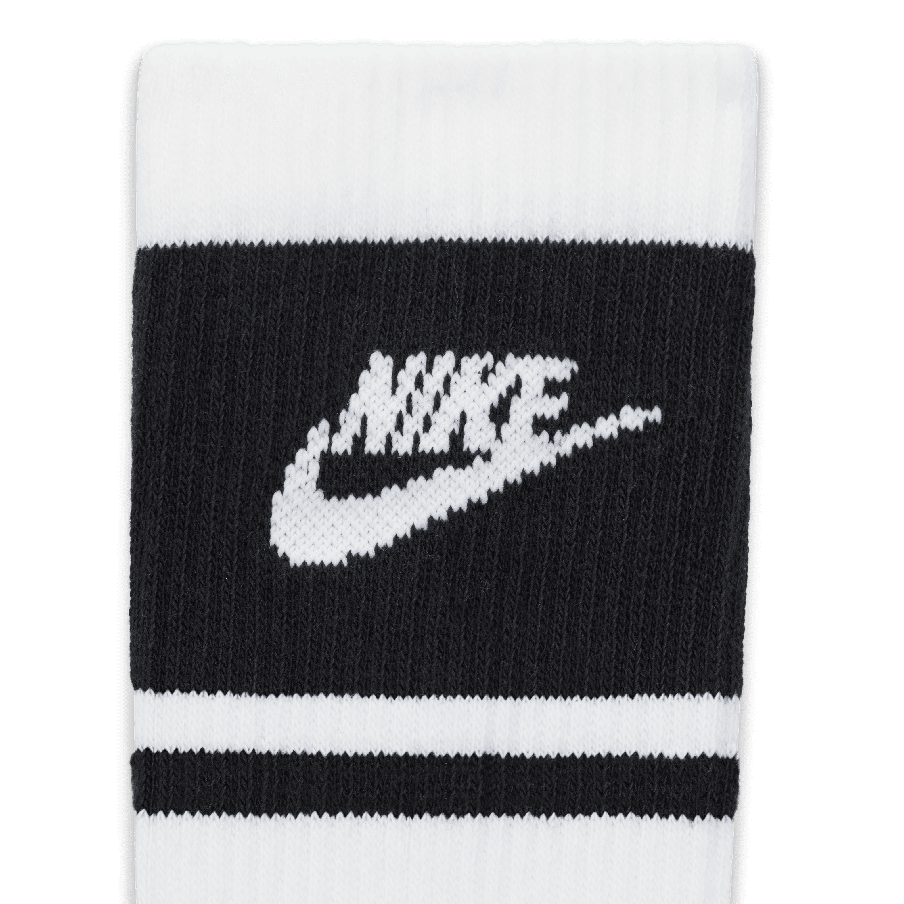 Nike Everyday Elevated Crew Socks (3 Pack) - White / Black
