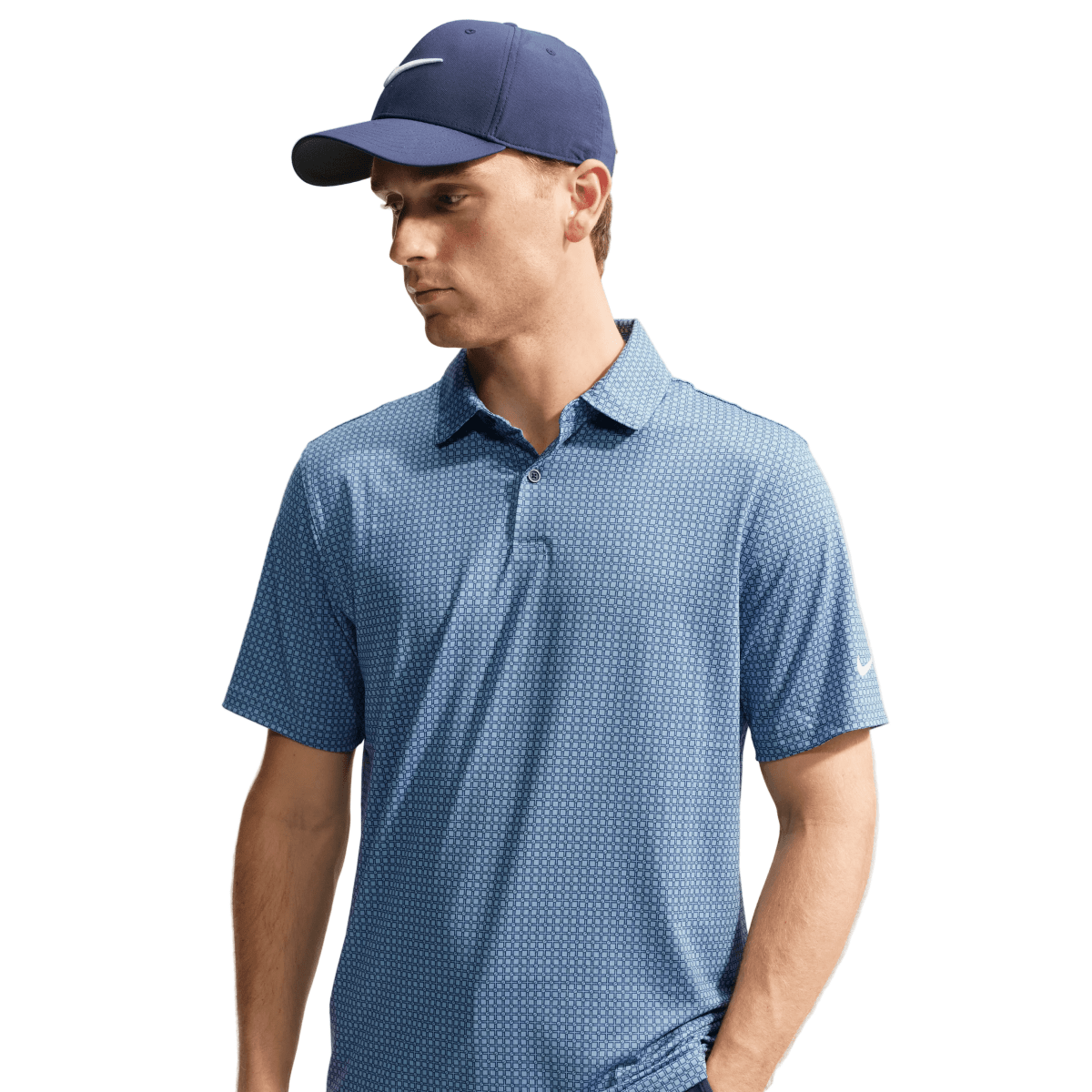 Nike Dri-FIT Velocity Textured Men's Golf Polo - College Navy - Nike Golf