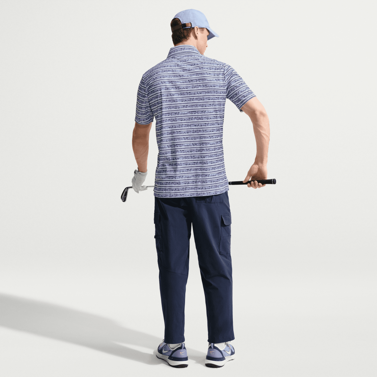 Nike Dri-FIT Par Striped Men's Golf Polo - Palest Purple - Nike Golf