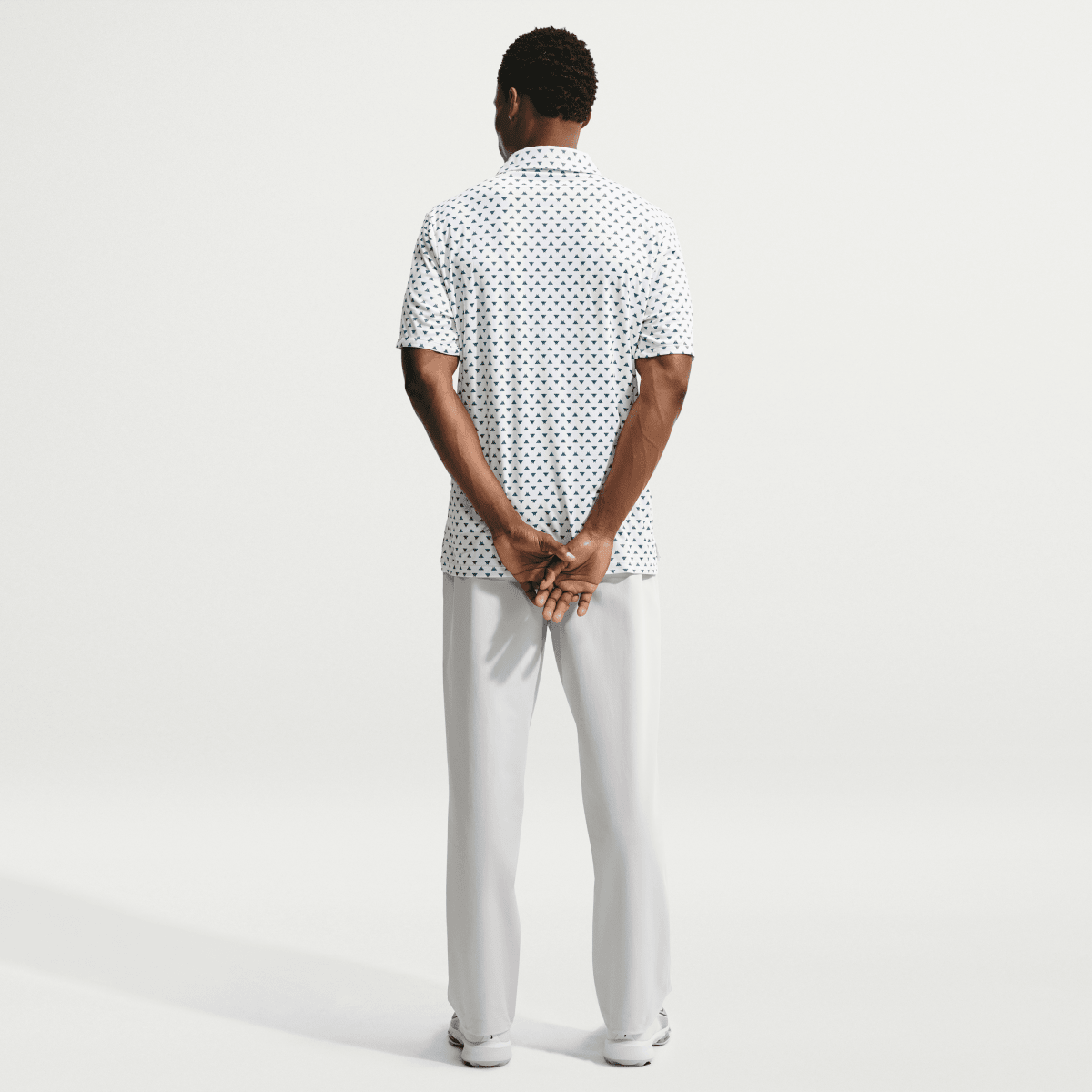 Nike Dri-FIT Par Butterfly Men's Golf Polo - White - Nike Golf