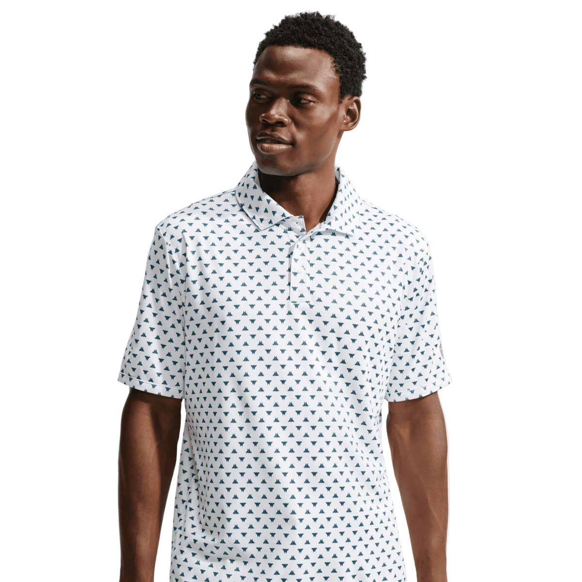 Nike Dri-FIT Par Butterfly Men's Golf Polo - White - Nike Golf