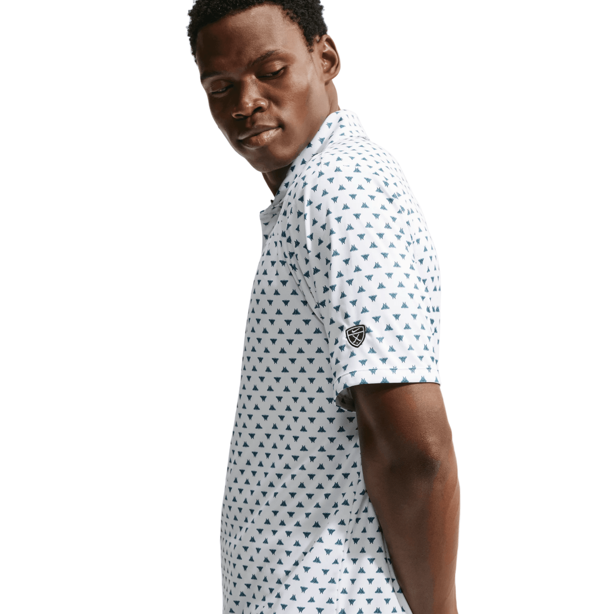 Nike Dri-FIT Par Butterfly Men's Golf Polo - White - Nike Golf