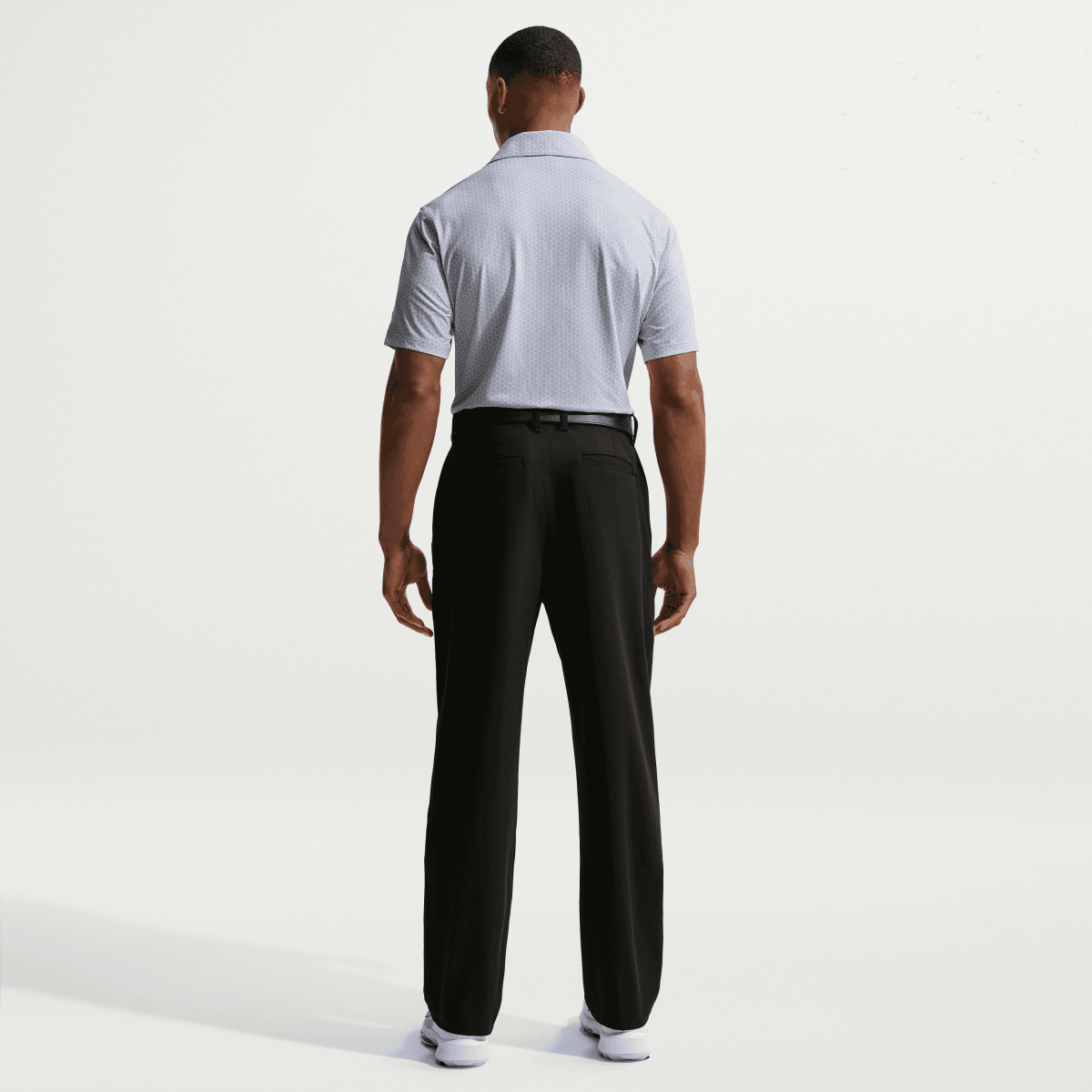 Nike Golf Velocity Micro Print Mens Polo Shirt Wolf Grey - Nike Golf