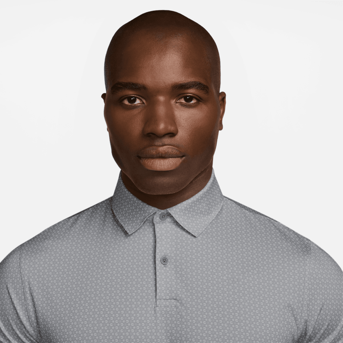 Nike Golf Velocity Micro Print Mens Polo Shirt Wolf Grey - Nike Golf