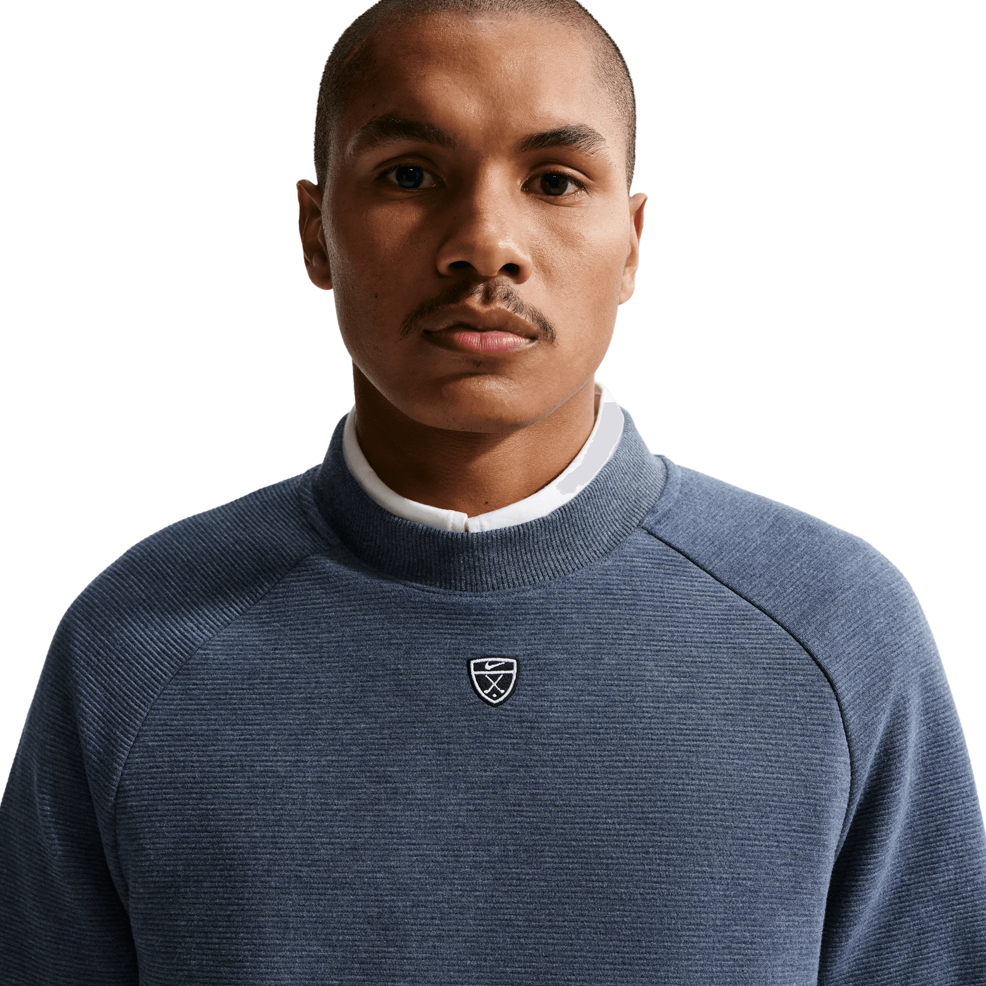 Nike Golf Par 5 Crew Neck Pullover - College Navy / White