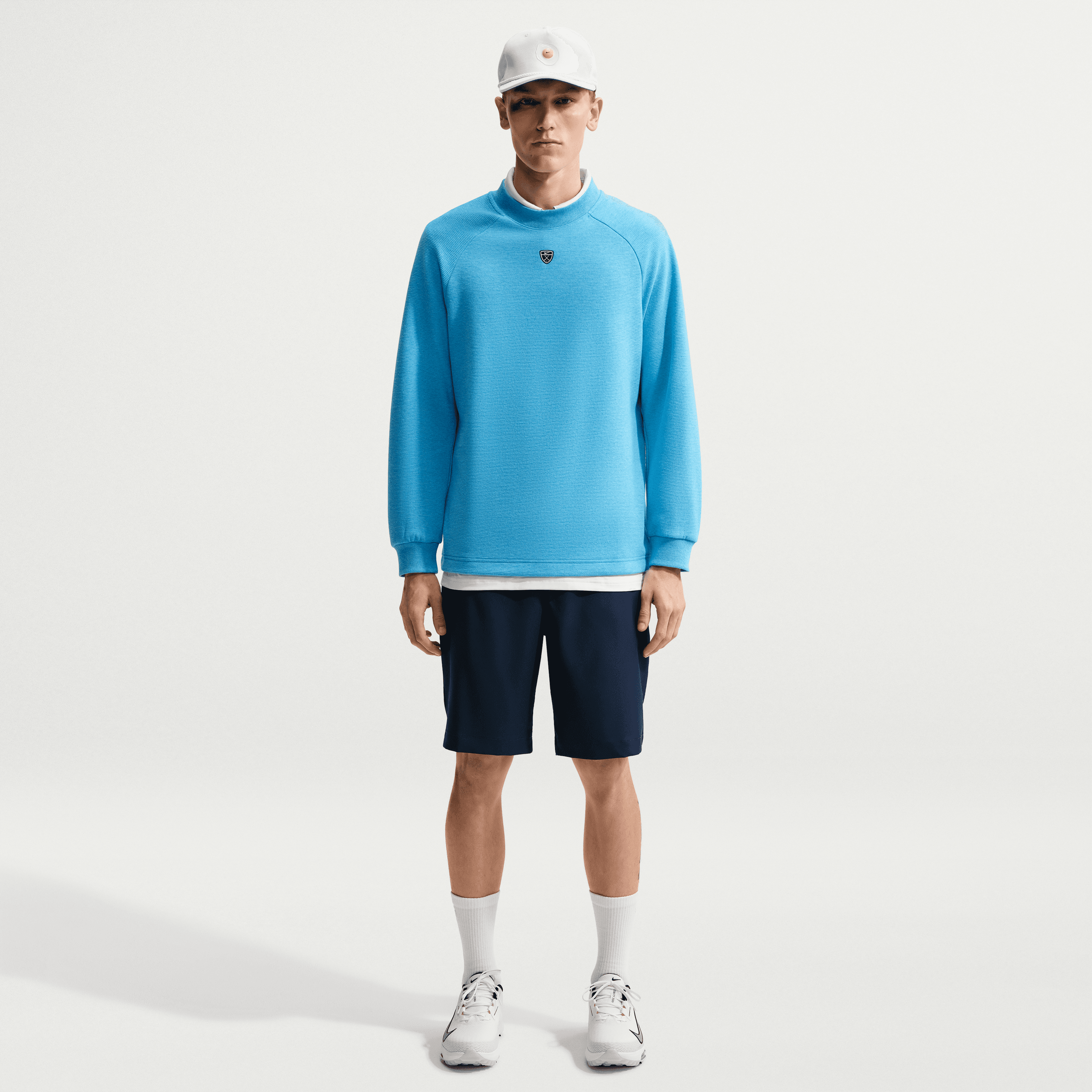 Nike Golf Par 5 Crew Neck Pullover - Aurora Blue