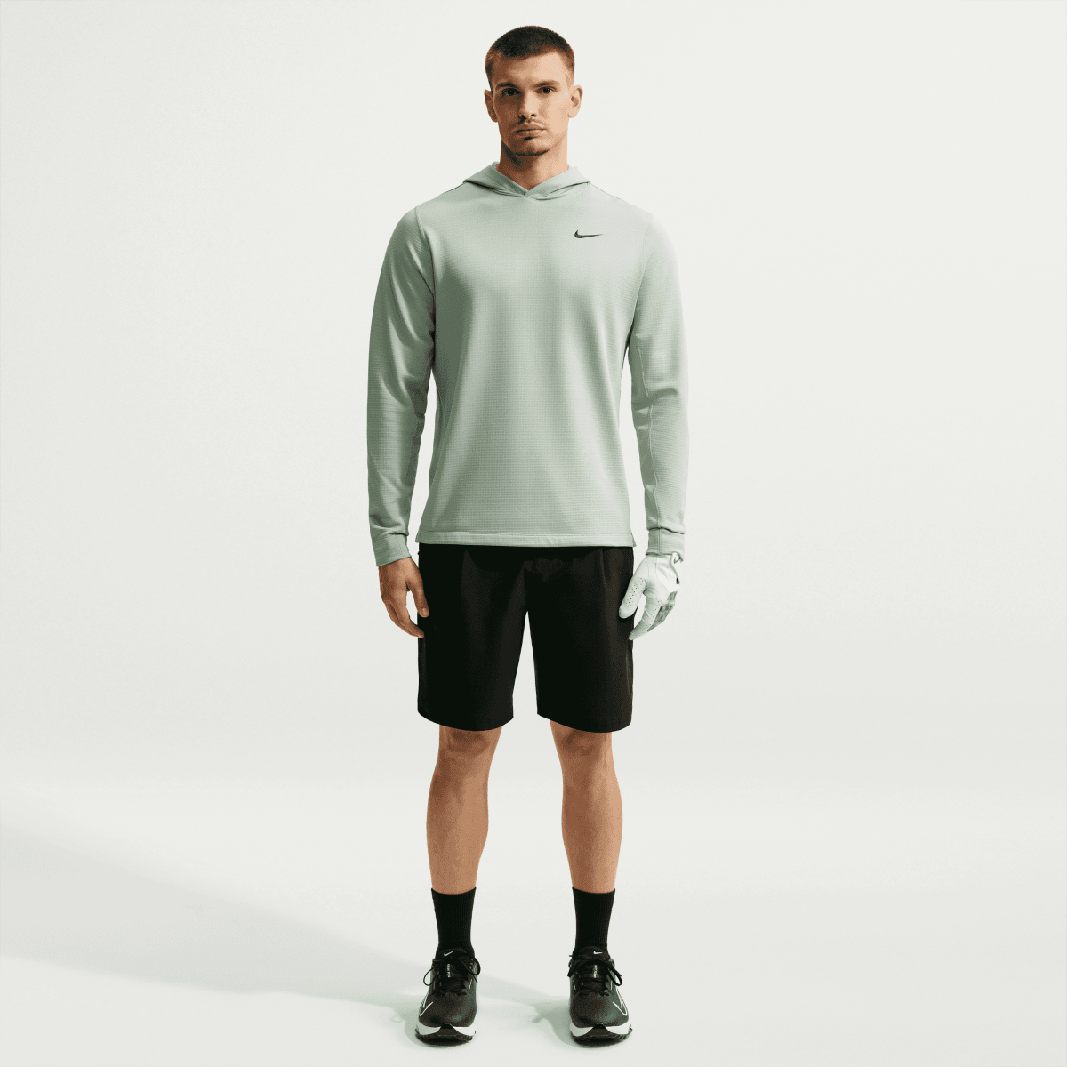 Nike Velocity Men's Therma-FIT Golf Hoodie - Jade Green - Nike Golf