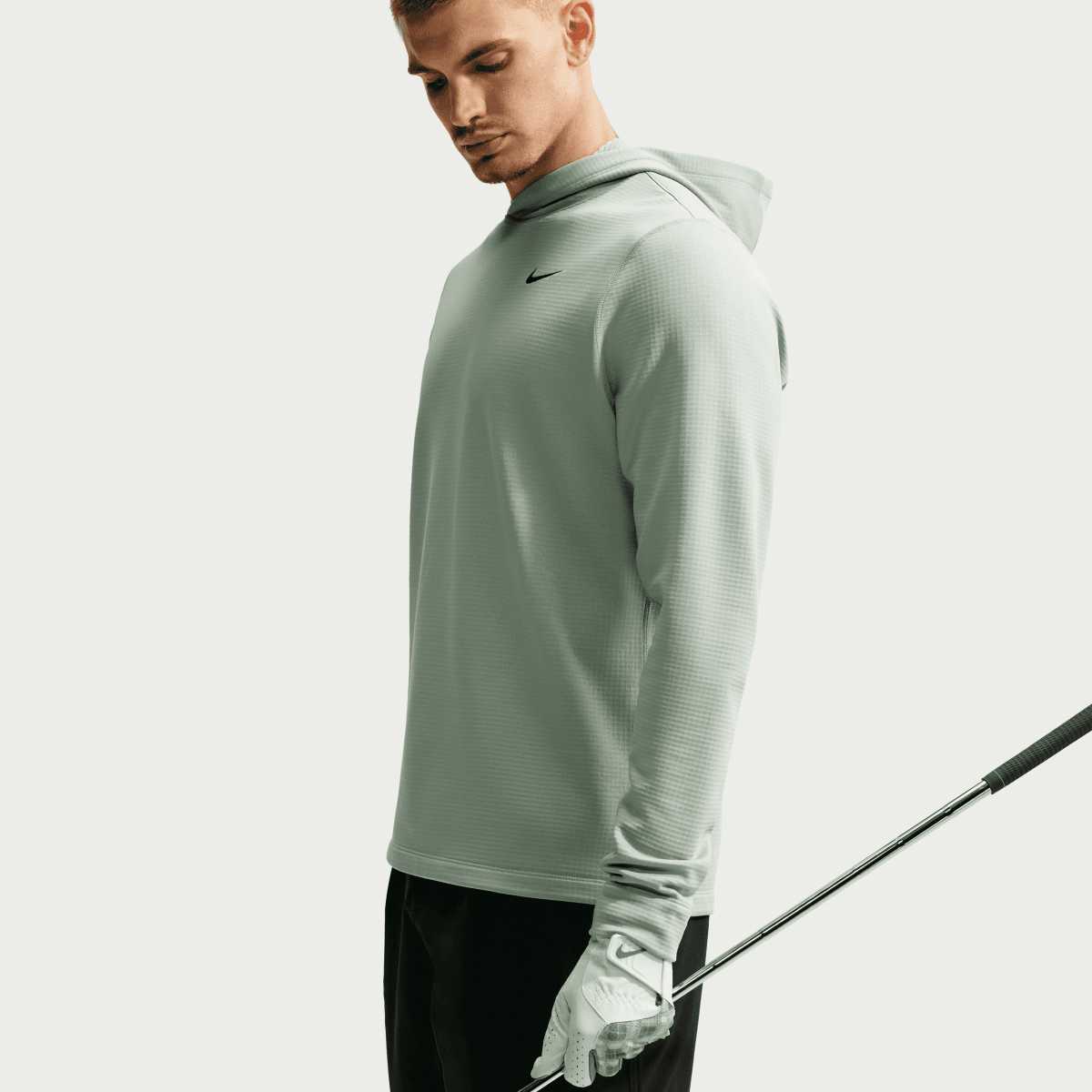 Nike Velocity Men's Therma-FIT Golf Hoodie - Jade Green - Nike Golf