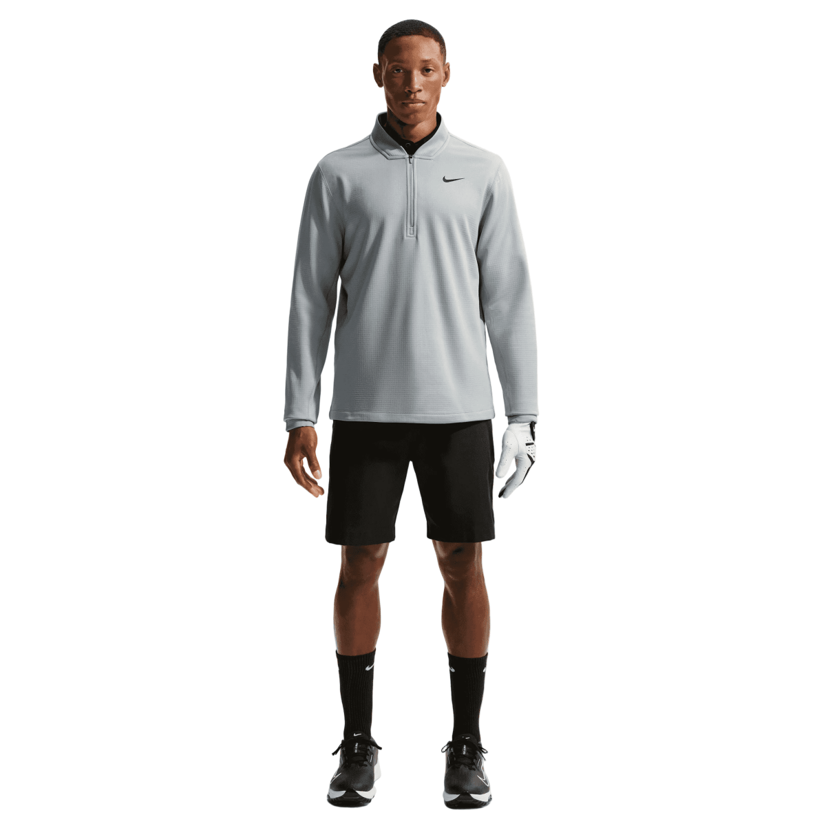 Nike Velocity Therma - Fit 1/2 Zip Mens Golf Pullover - Wolf Grey - Nike Golf