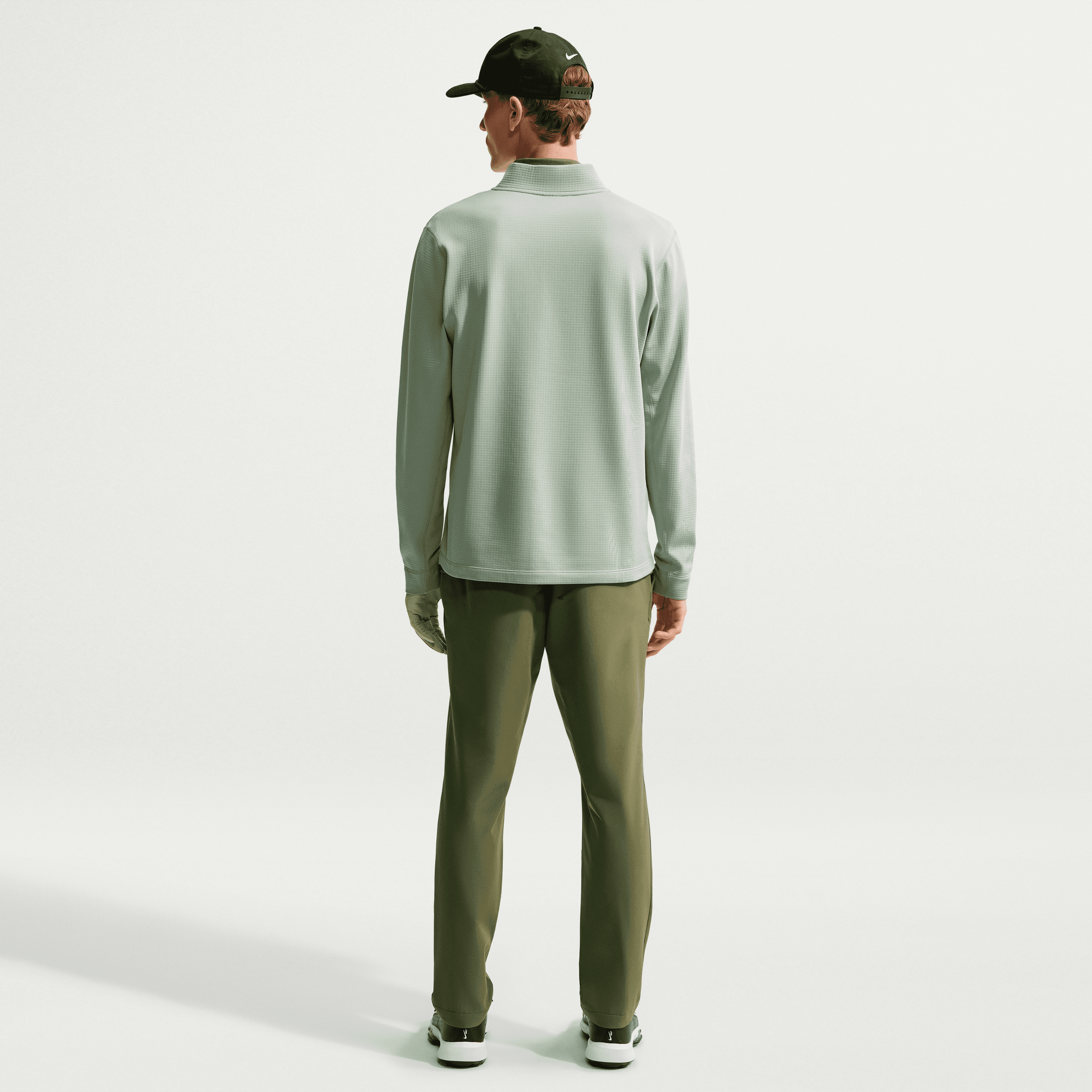 Nike Velocity Therma-Fit 1/2 Zip Mens Golf Pullover - Jade Green