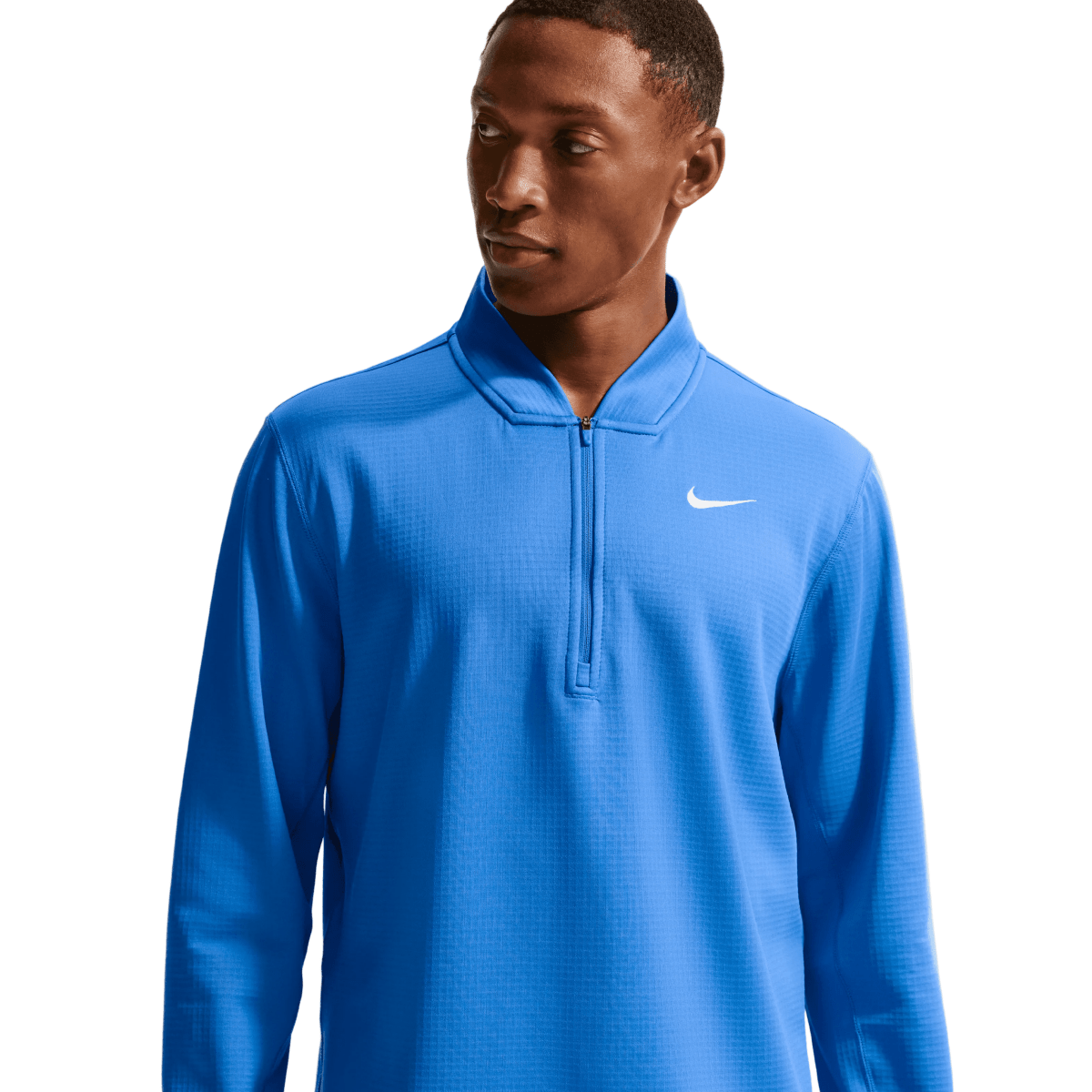 Nike Velocity Therma-Fit 1/2 Zip Mens Golf Pullover - Pacific Blue / White