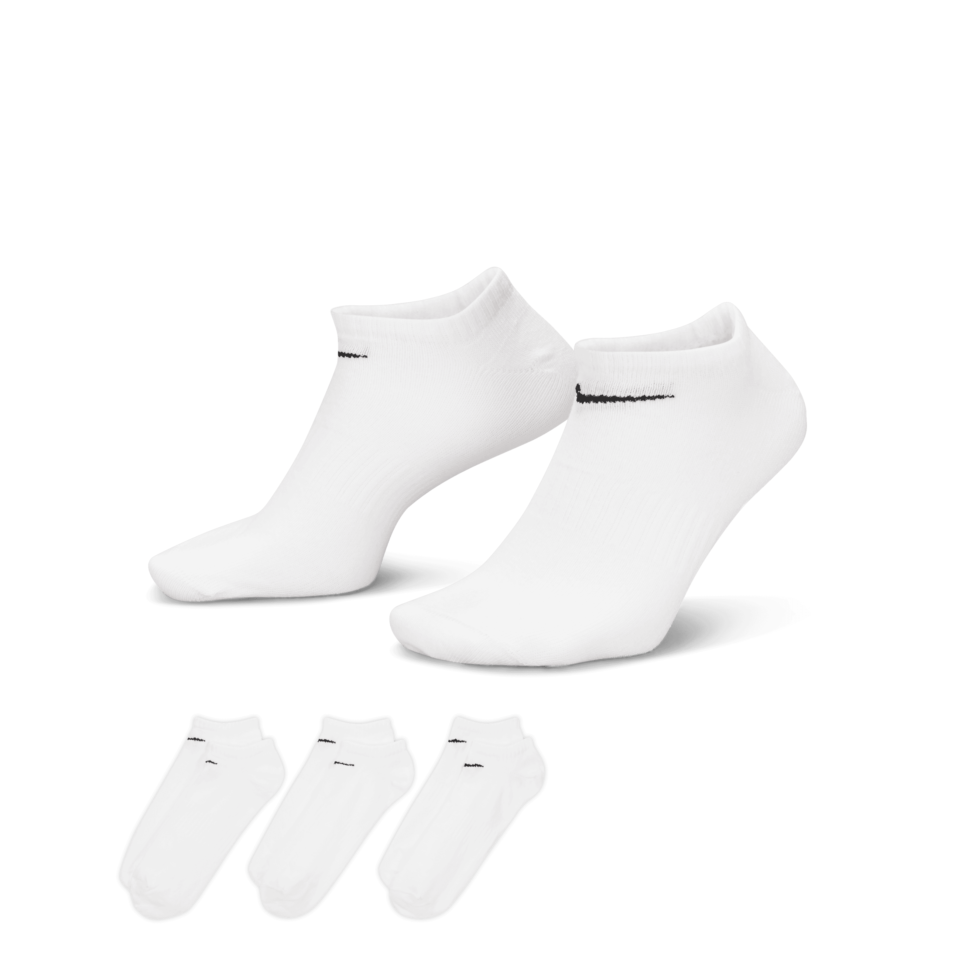 Nike Everyday Lightweight No-Show Socks - White (3 Pairs)