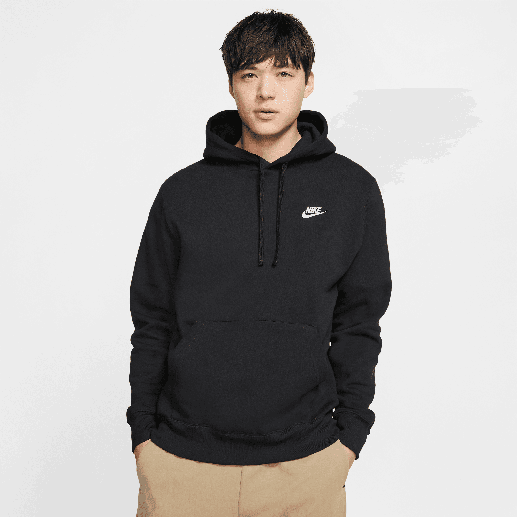 Nike Club Hoodie Pullover - Black