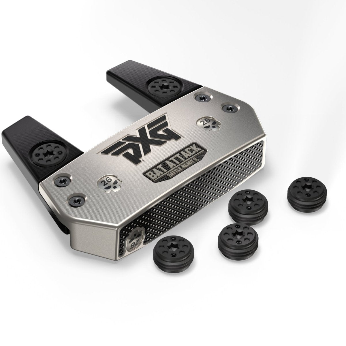 PXG Battle Ready II Bat Attack Putter - Platinum - PXG