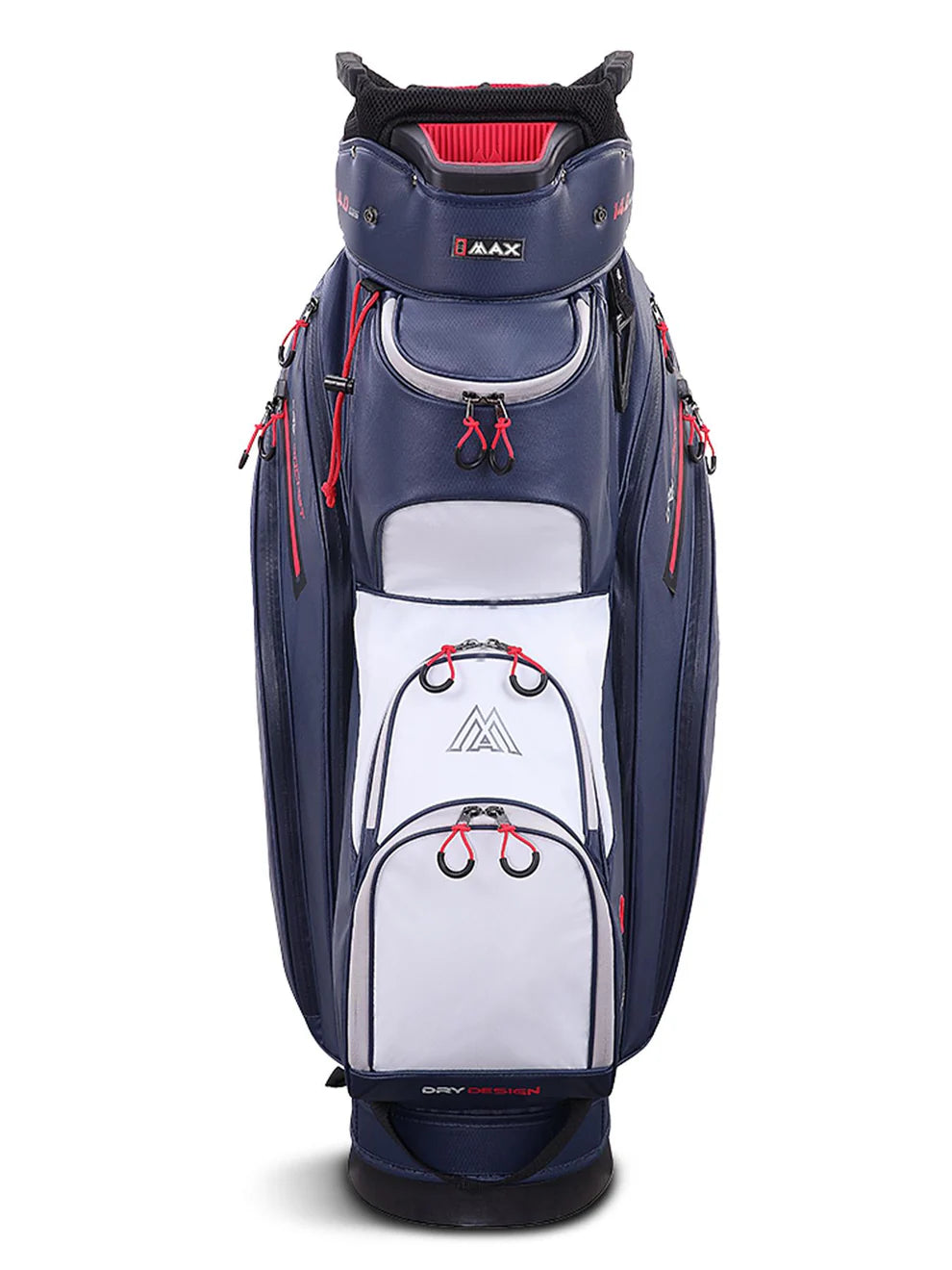 Big Max Dri Lite Style Golf Cart Bag - Navy / White / Red