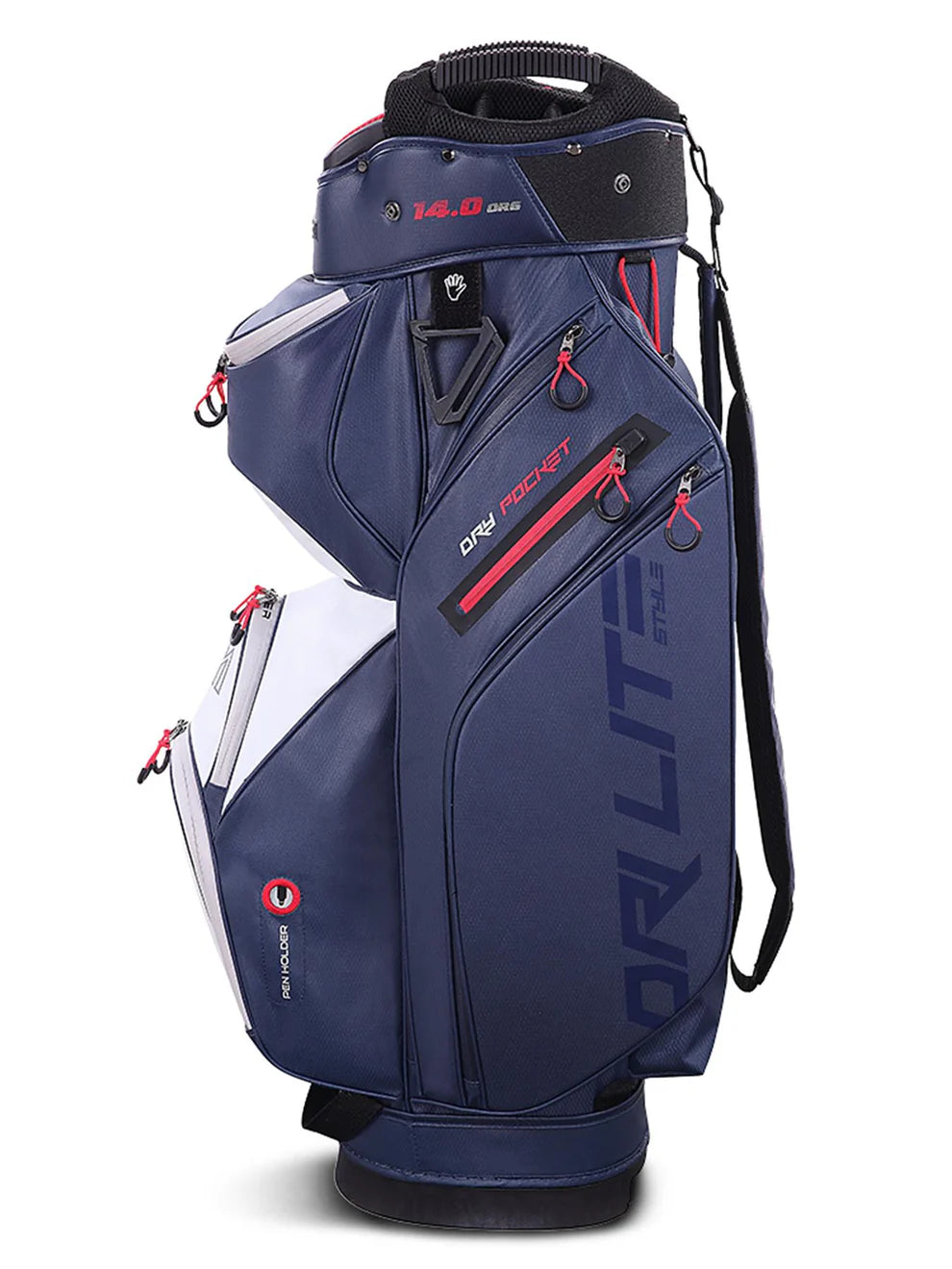 Big Max Dri Lite Style Golf Cart Bag - Navy / White / Red